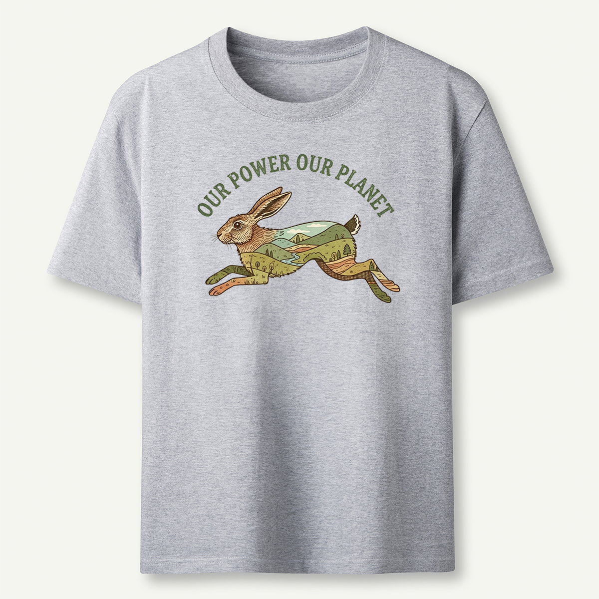 Our Power Our Planet Rabbit T‑Shirt