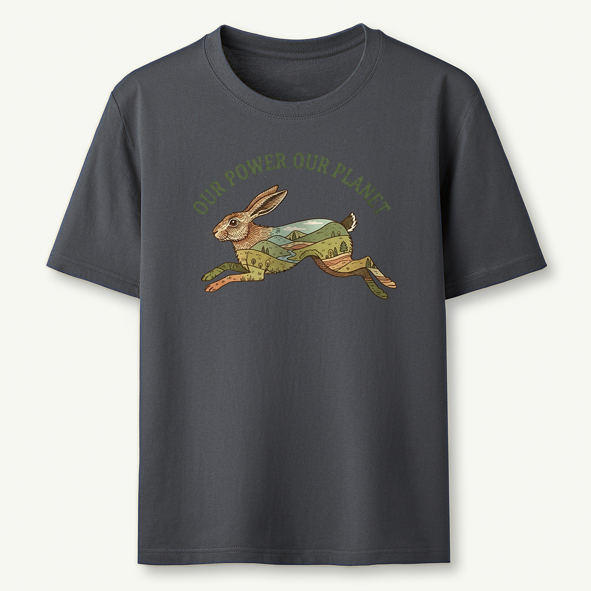 Our Power Our Planet Rabbit T‑Shirt