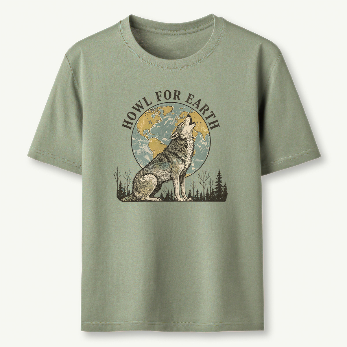 Howl for Earth Wolf T‑Shirt