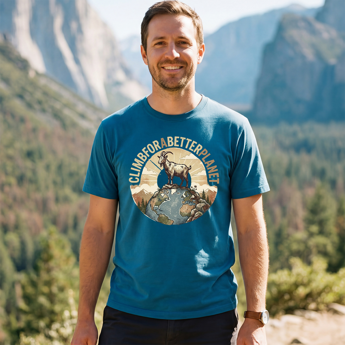 Climb for a Better Planet Mountain Goat T‑Shirt