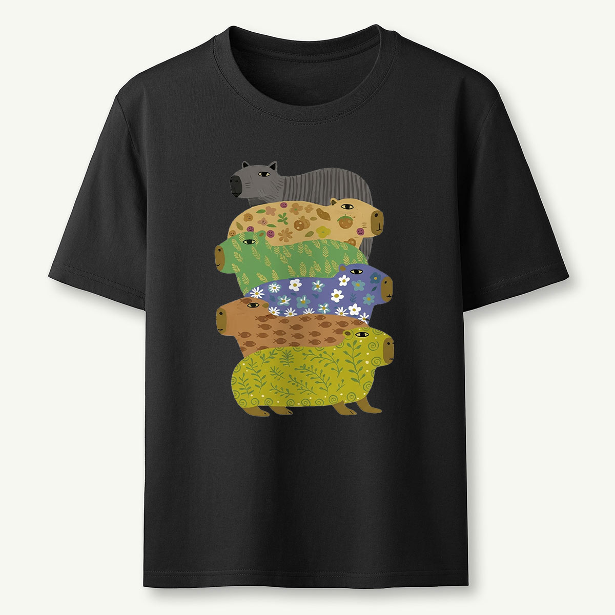 Cute Capybara Stack T-Shirt