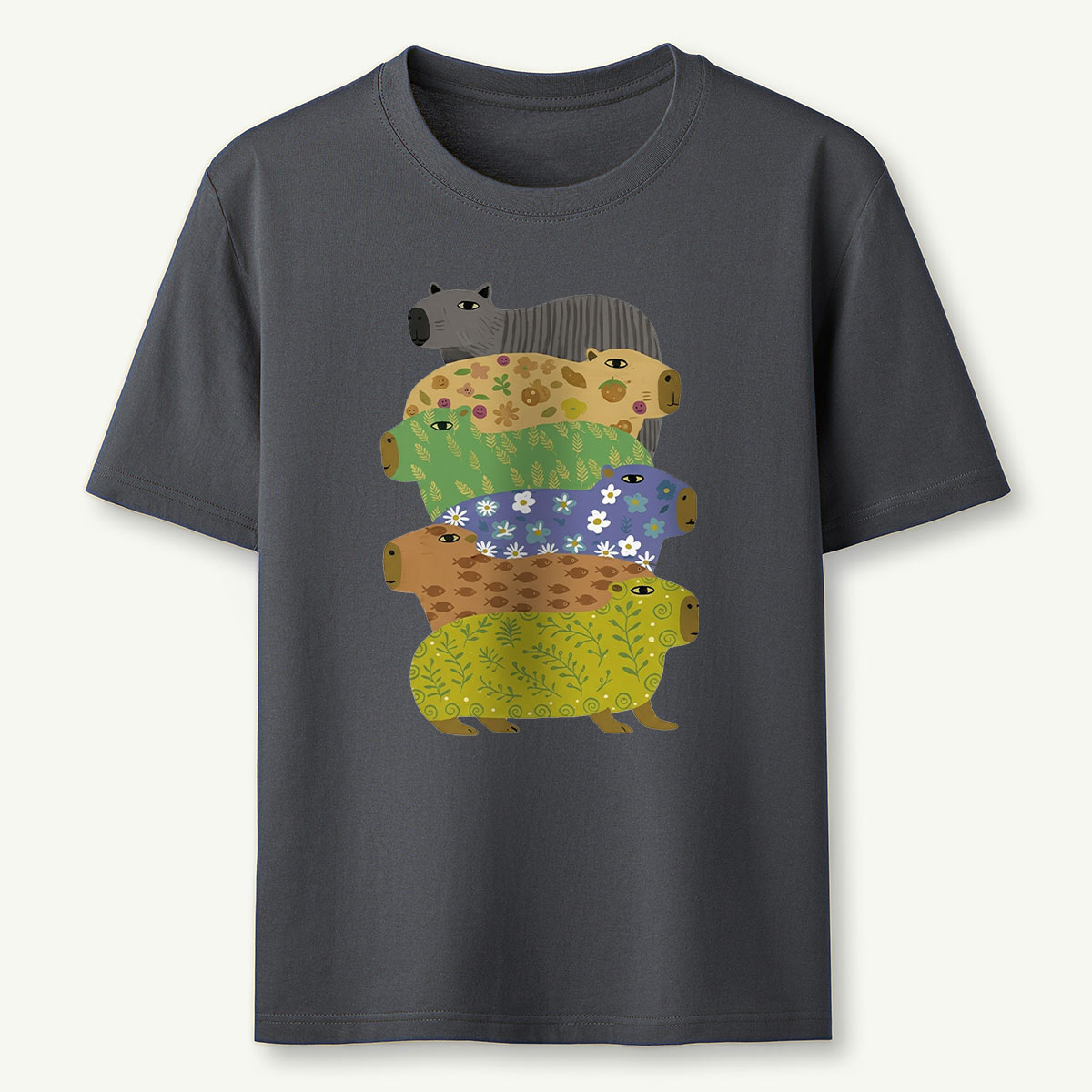 Cute Capybara Stack T-Shirt