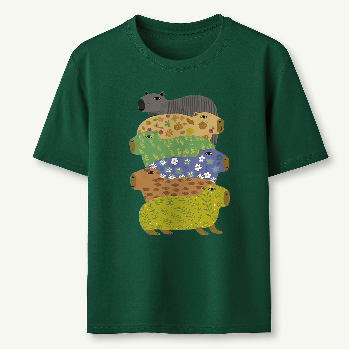 Cute Capybara Stack T-Shirt