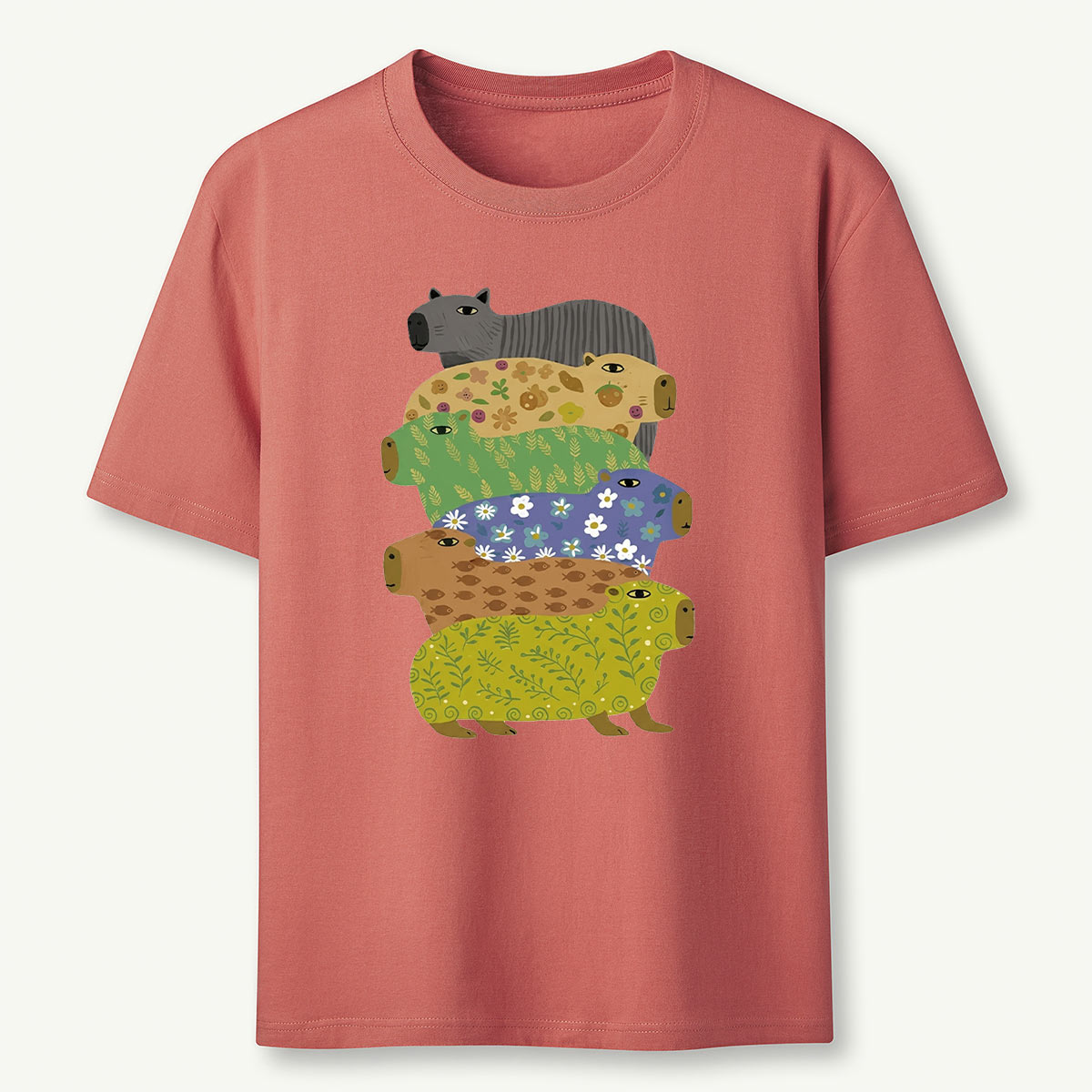 Cute Capybara Stack T-Shirt