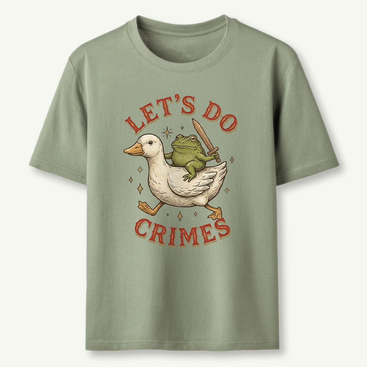 Let’s do Crimes Funny Duck Frog T-Shirt