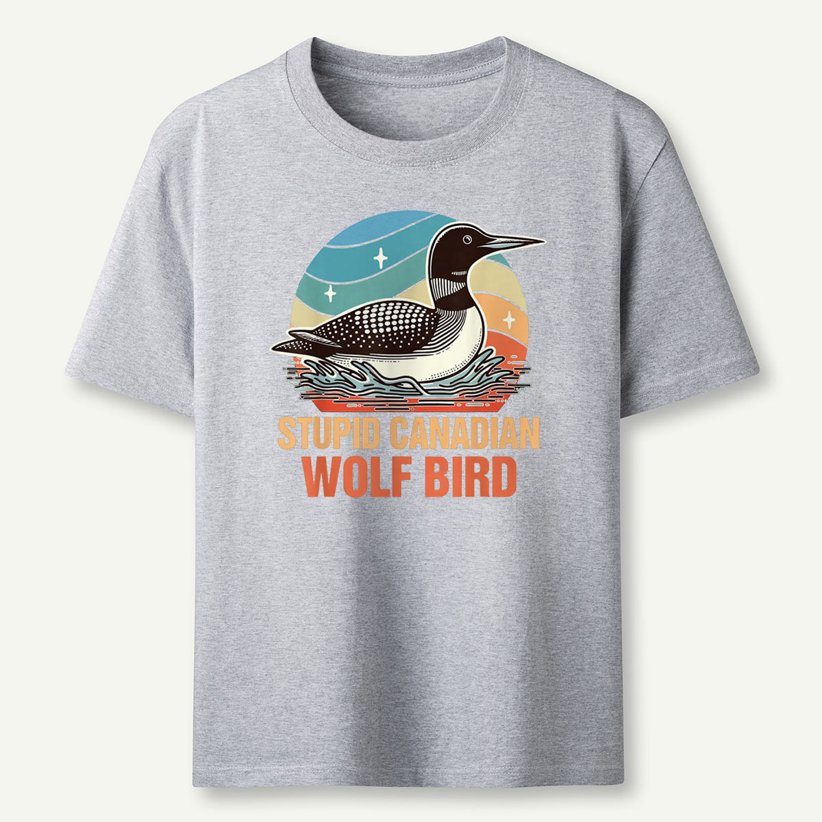 Stupid Canadian Wolf Bird T-Shirt