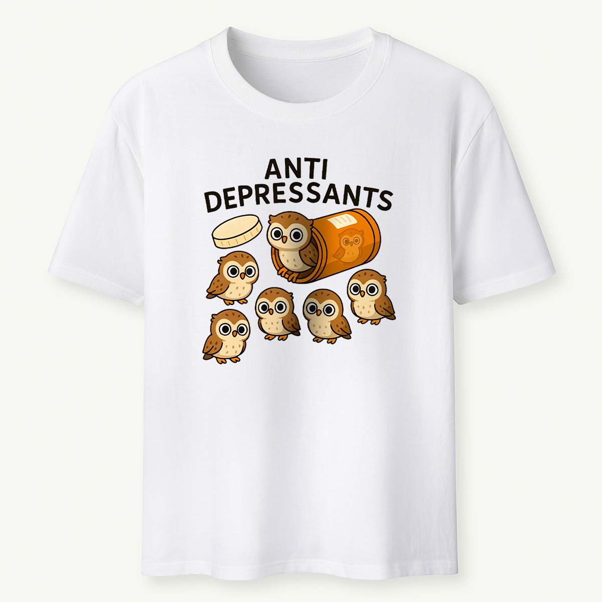 Anti Depressants Owl T-Shirt