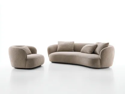 Ensemble de canapés-tissu-210x100x72cm-beige-style contemporain-Nestuphub