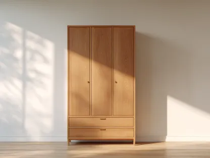 Armoire - bois - 110x52x195 cm - chêne miel - style scandinave-Sofagopad