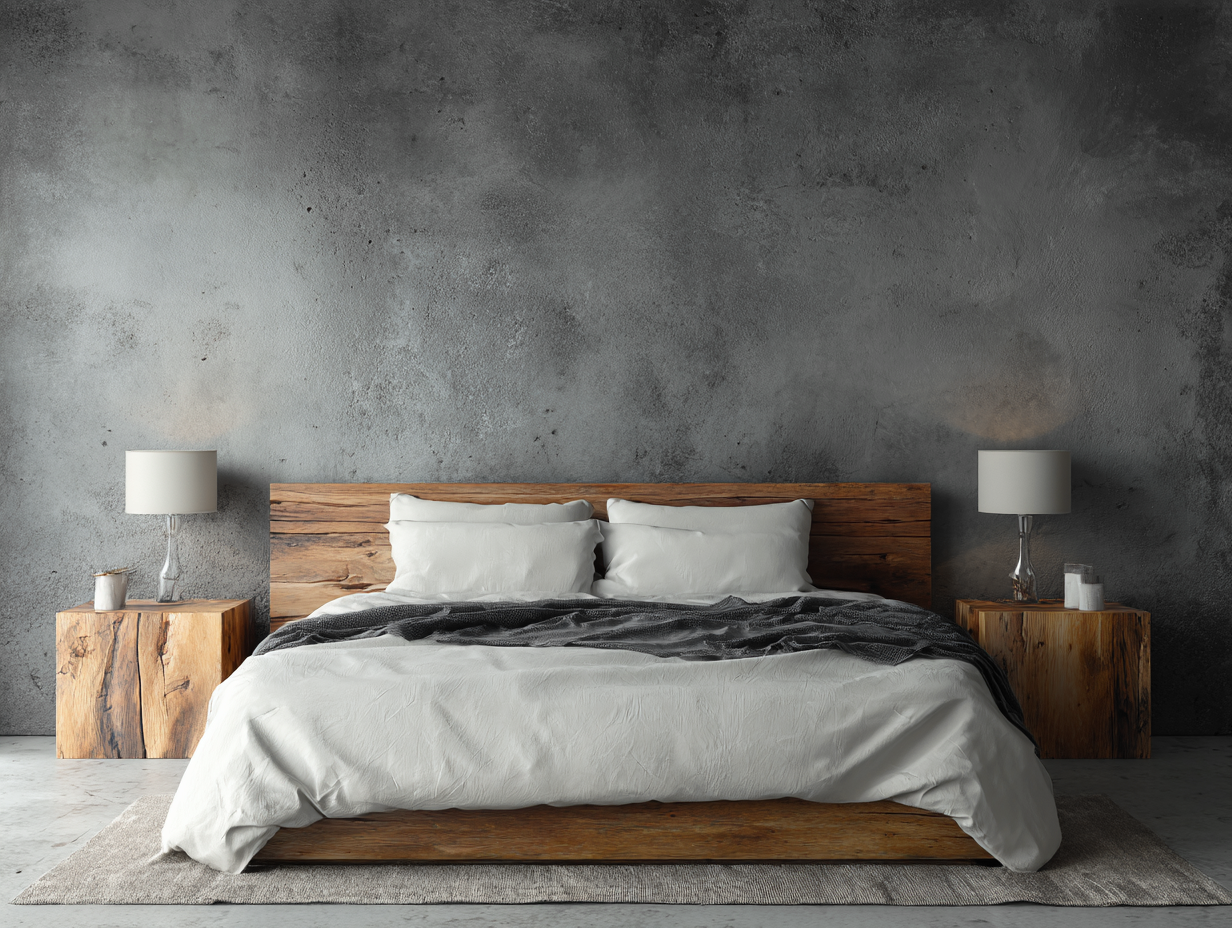 Lit double-cadre de lit-bois massif-200x160x92 cm-marron clair-style moderne-Sofagopad