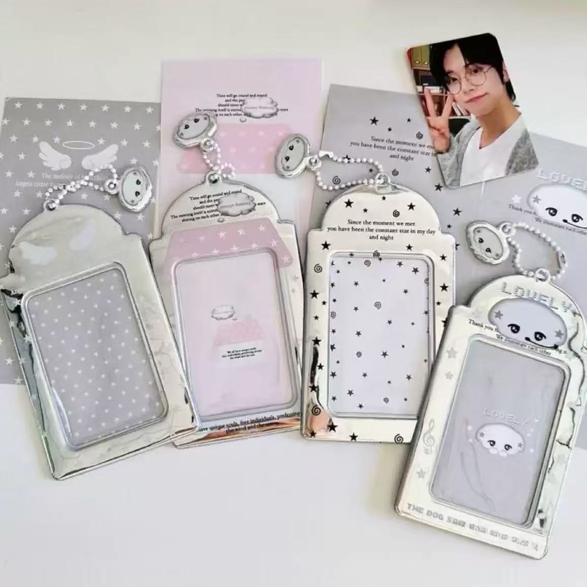 Fashion Photocard Sleeve with Lanyard Hole