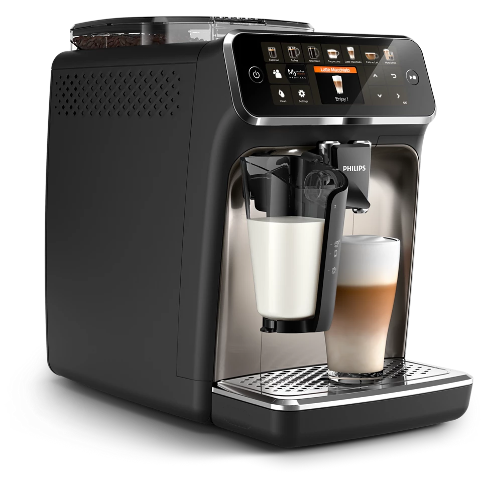 PHILIPS Series 5400 LatteGo Kaffeevollautomat - Schwarz/Chrom