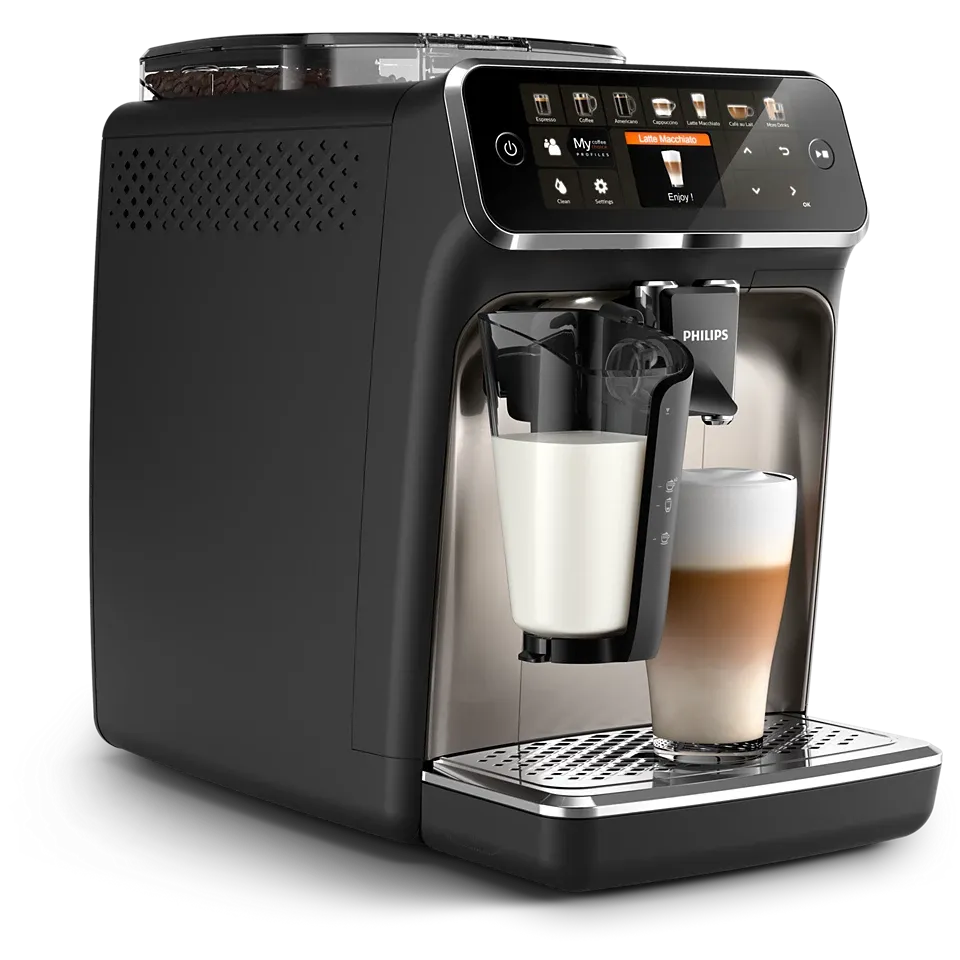PHILIPS Series 5400 LatteGo Kaffeevollautomat - Schwarz/Chrom