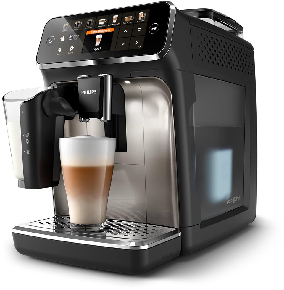 PHILIPS Series 5400 LatteGo Kaffeevollautomat - Schwarz/Chrom