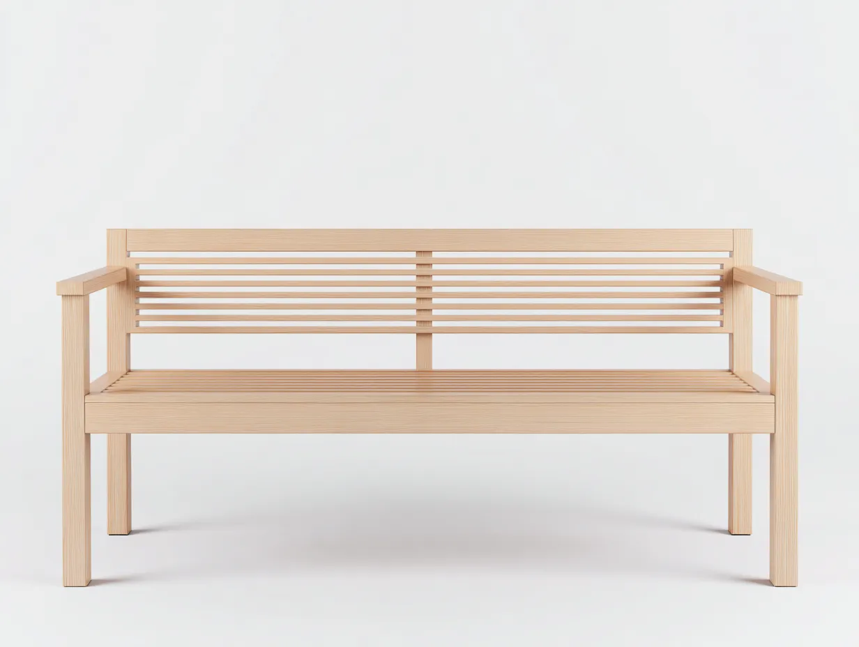 Panche da giardino-legno-158x60x85 cm-naturale-stile moderno-Cozygopad