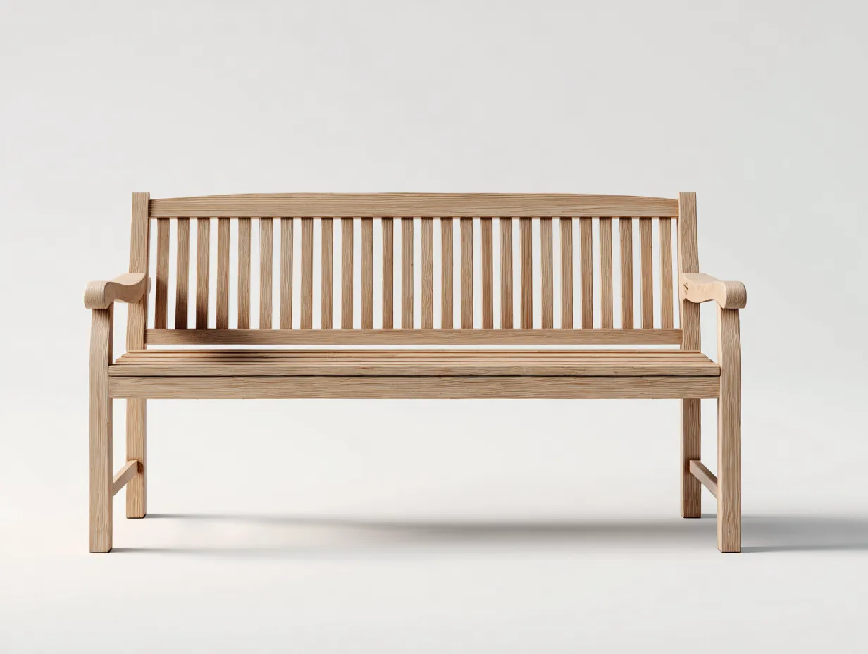 Panche da giardino-legno-145x63x88 cm-naturale-stile classico-Cozygopad