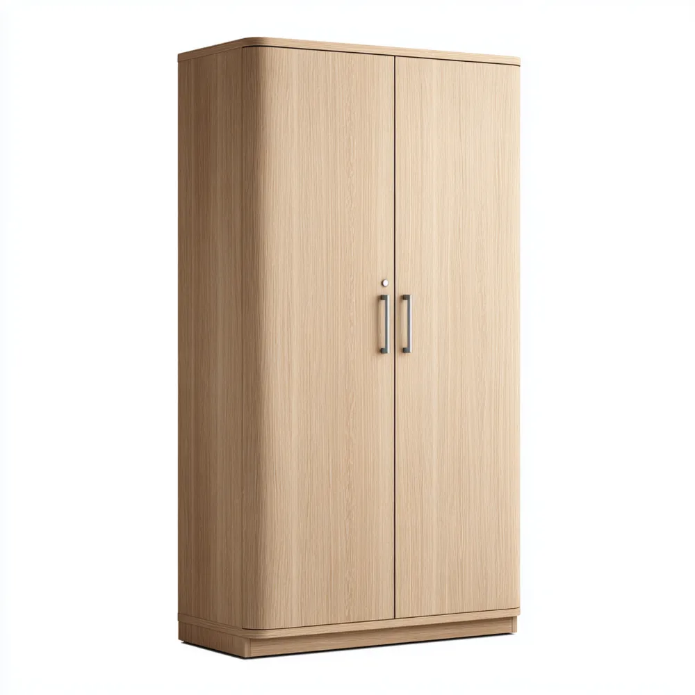 Garderobenschrank 2-türig - Holzoptik 180x80x50 cm - Modernes Design