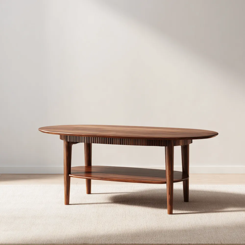 Couchtisch Holz 120x60x40 cm – Braun – Modernes Design