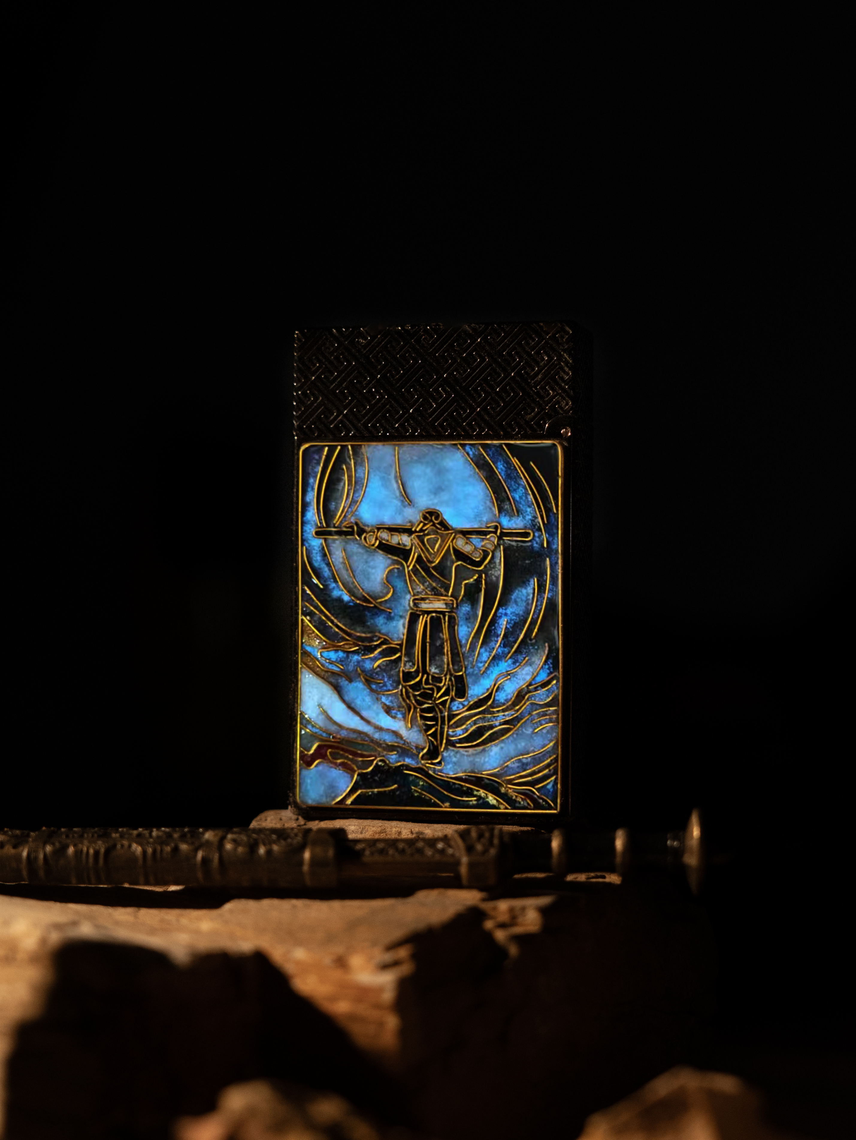 BUNCH "THE BITTER SEA" | Luminous Cloisonné Enamel Fine Art Lighter