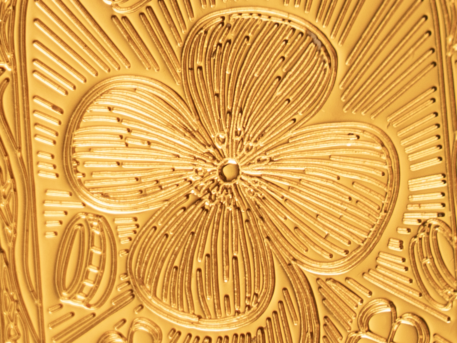 BUNCH "FORTUNE CLOVER" | Solid Brass Lucky 777 Engraved Luxury Lighter