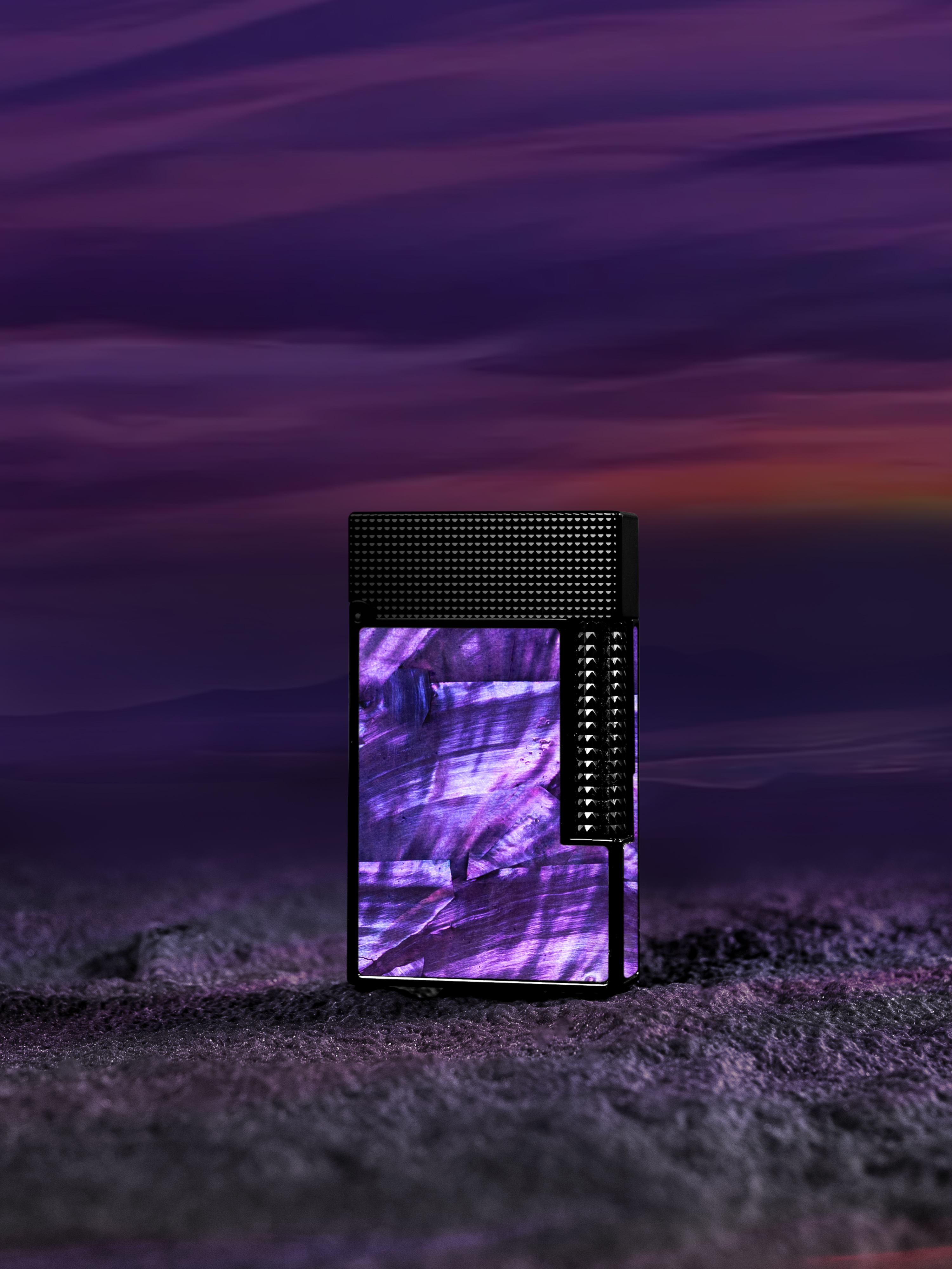 BUNCH "PURPLE CLOUD" | Mystical Raden Mother of Pearl Inlay | Iconic Resonant "Ping" | Solid Integrated Brass Core