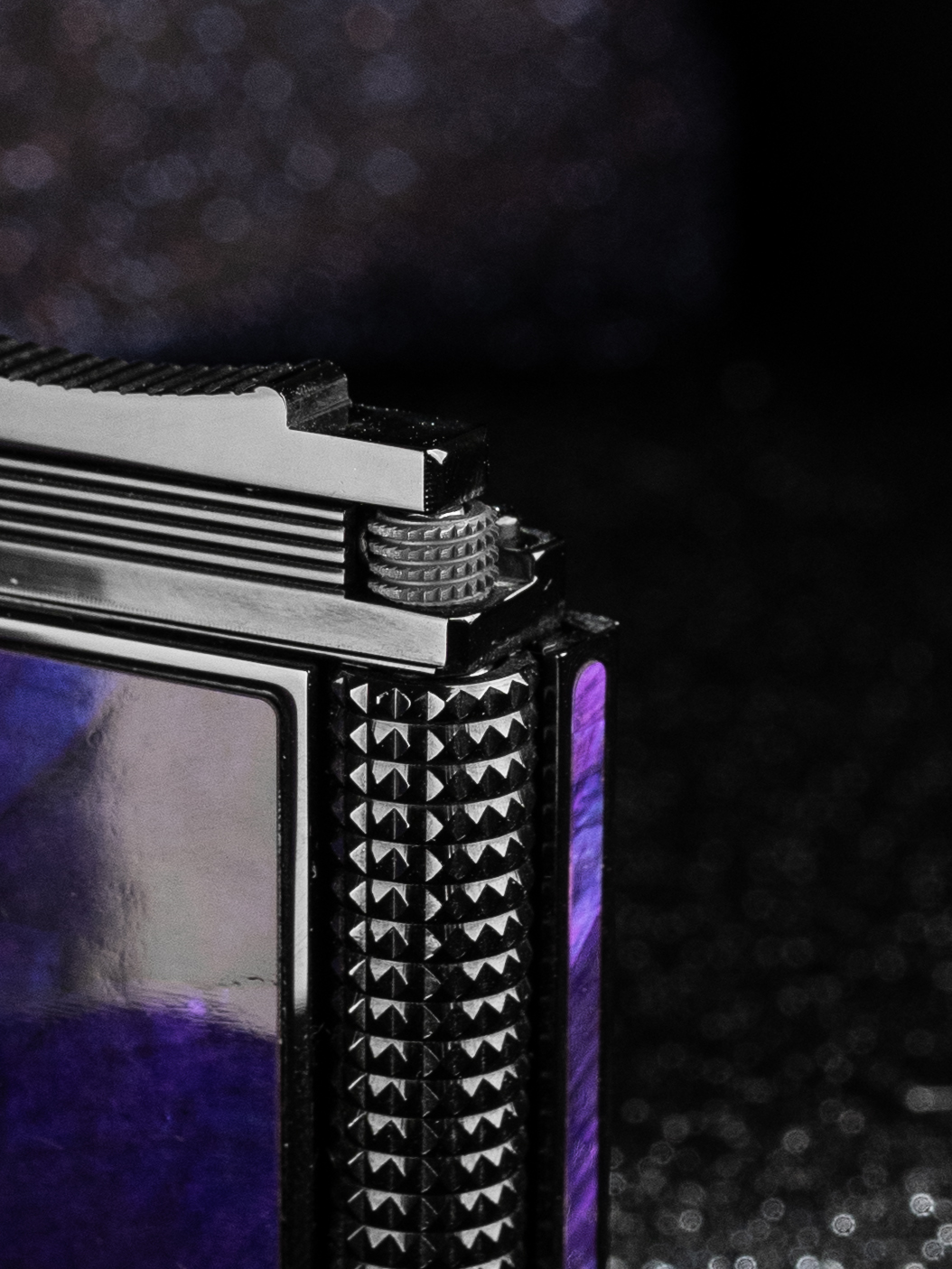 BUNCH "PURPLE CLOUD" | Mystical Raden Mother of Pearl Inlay | Iconic Resonant "Ping" | Solid Integrated Brass Core