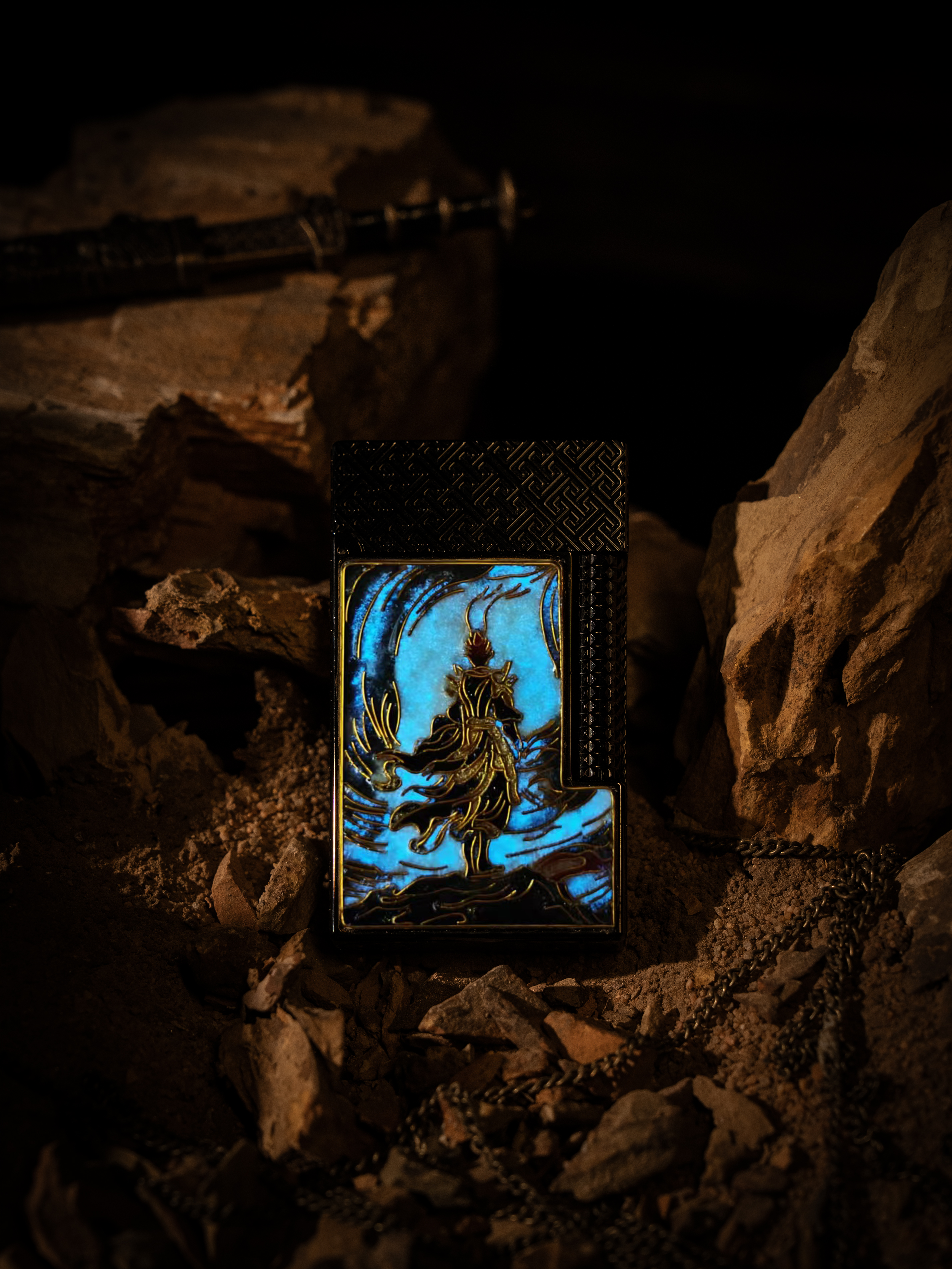 BUNCH "THE BITTER SEA" | Luminous Cloisonné Enamel Fine Art Lighter