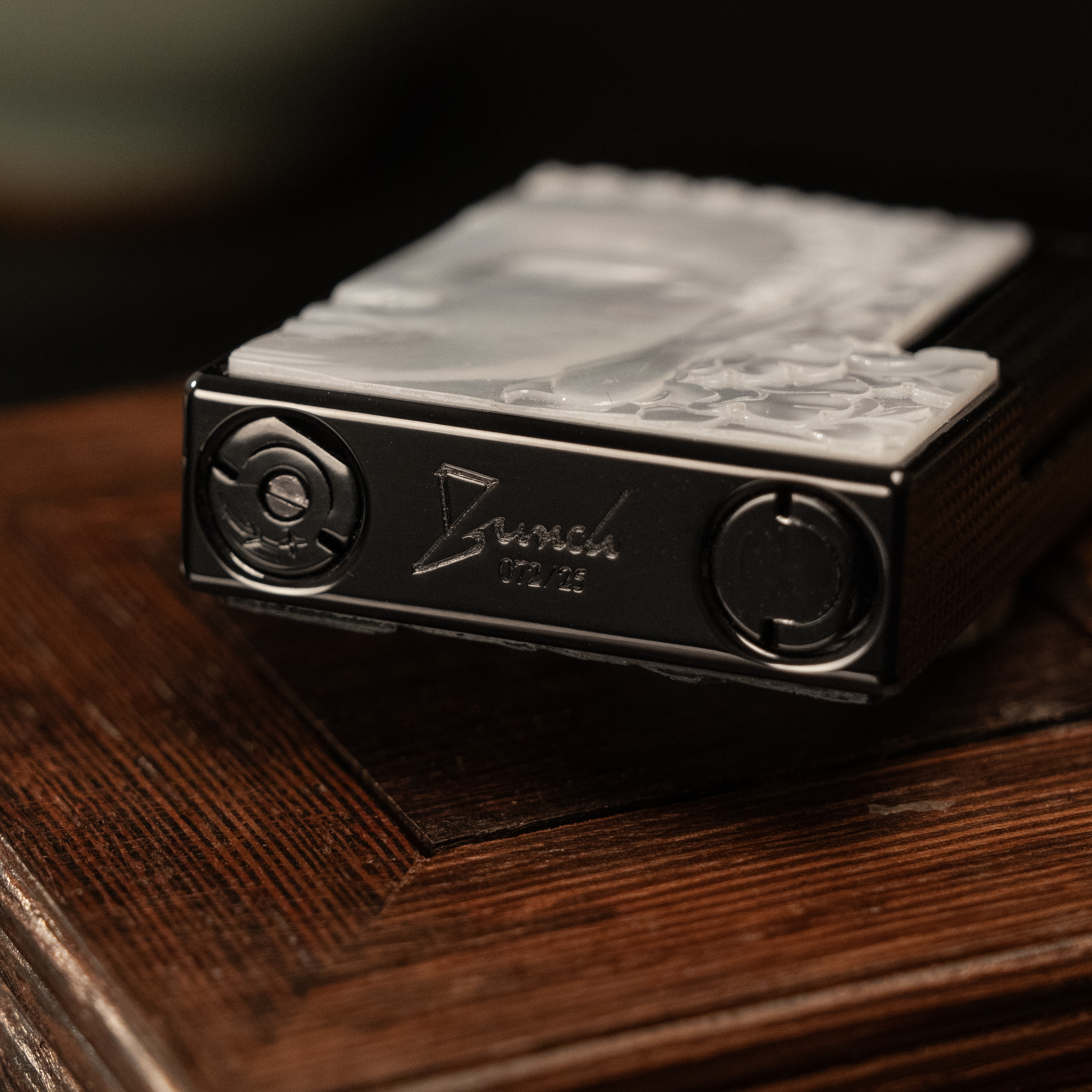 BUNCH "THE DUALITY" | 3D Mother-of-Pearl Relief Sculpture | Integrated Brass Mythic Masterpiece