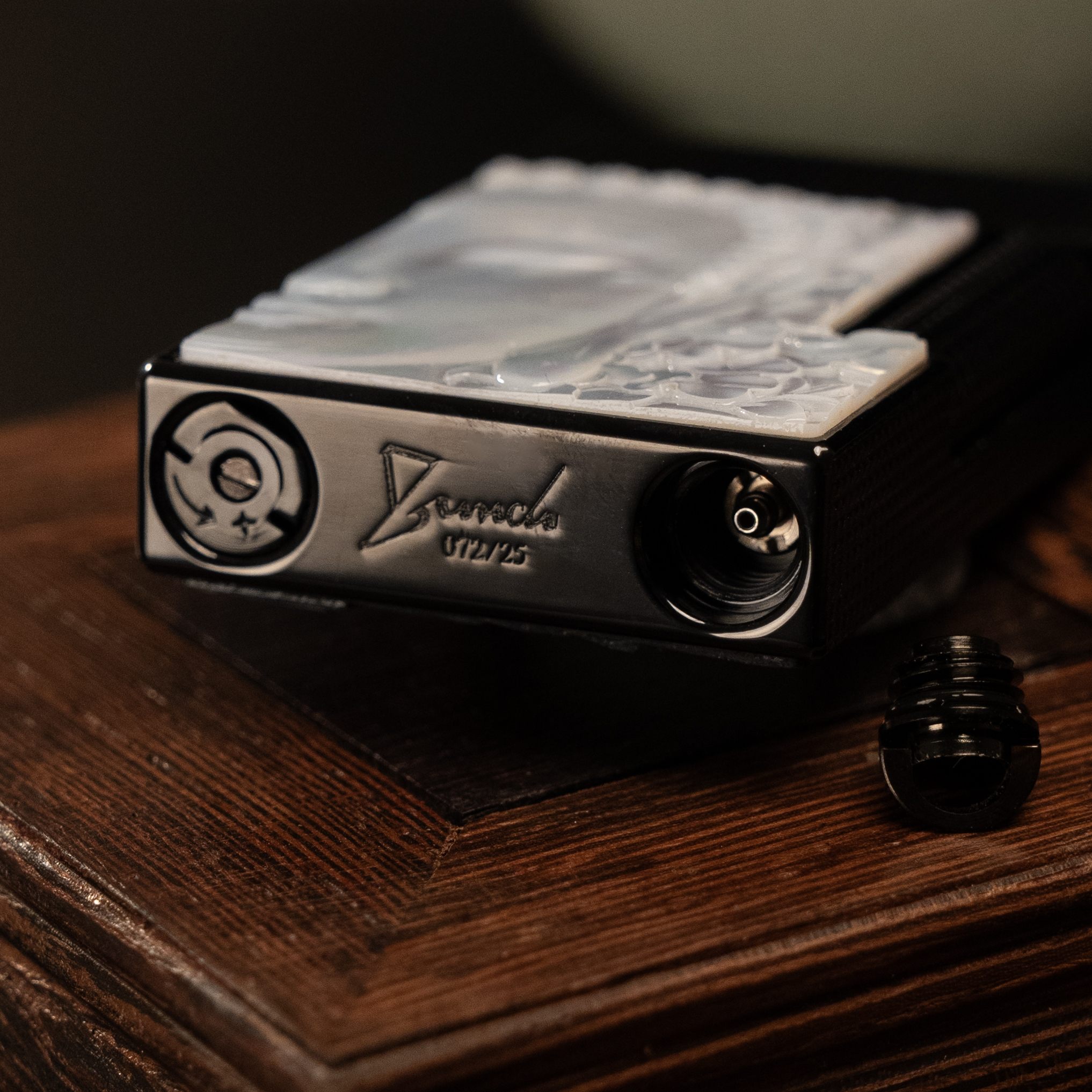 BUNCH "THE DUALITY" | 3D Mother-of-Pearl Relief Sculpture | Integrated Brass Mythic Masterpiece