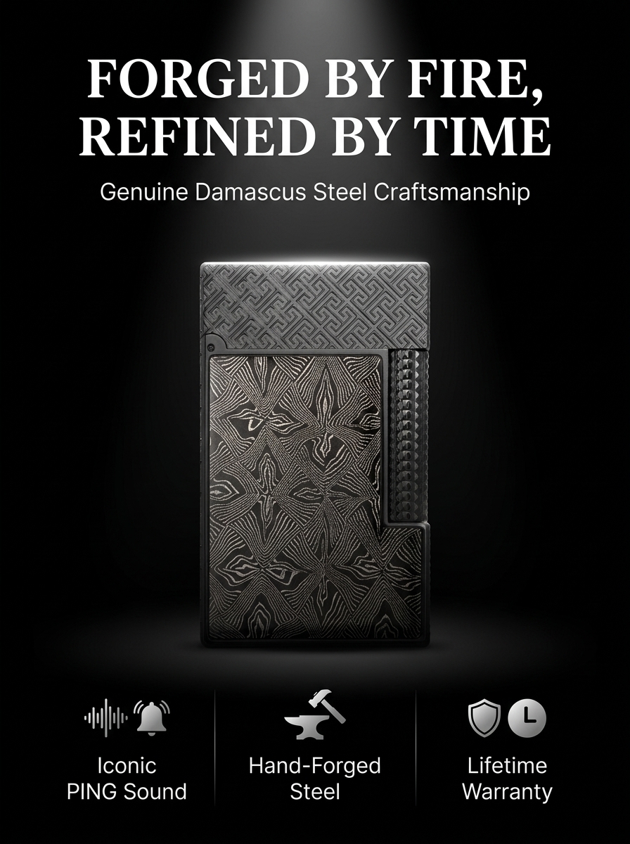 BUNCH "PLAID SUIT" | Forged Damascus Steel | Intricate Weave Pattern | Iconic Resonant "Ping" | Solid Brass Core