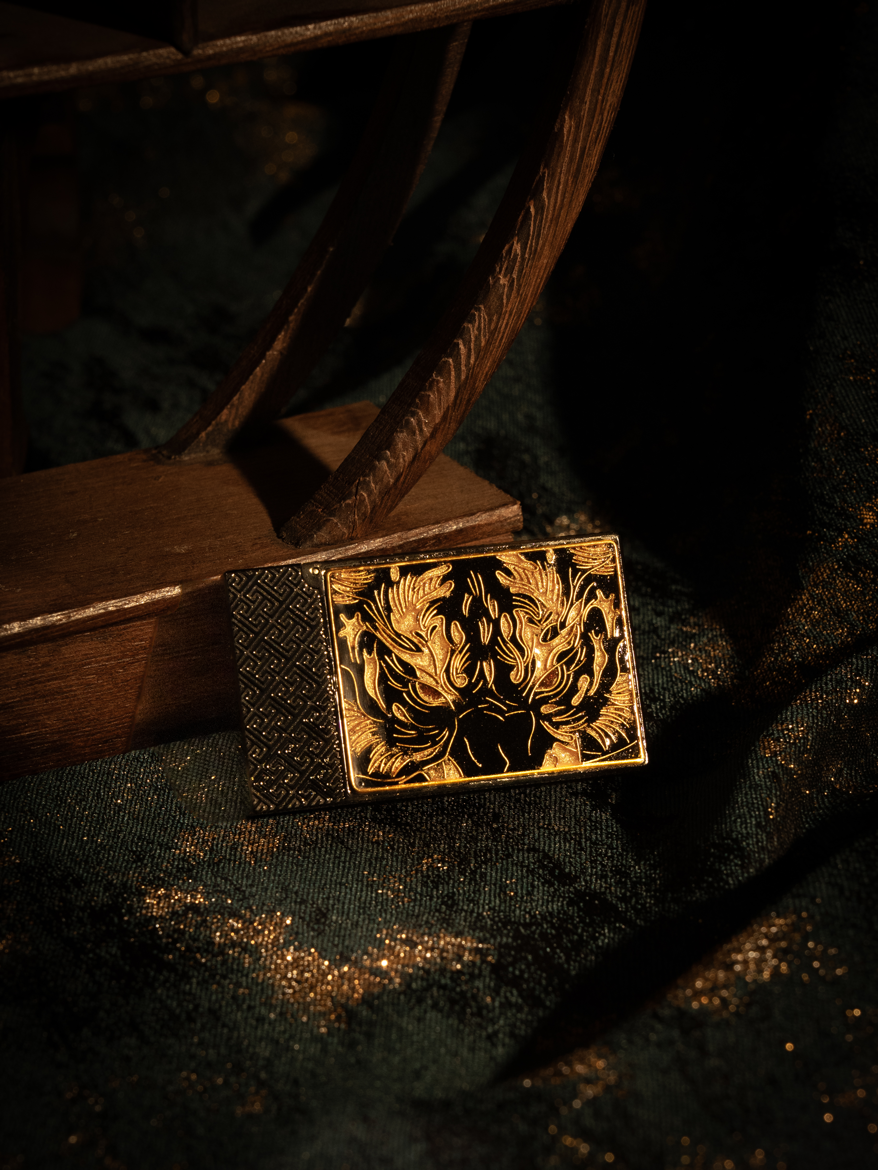 BUNCH "EYE OF THE TIGER" | Artisan Cloisonné Enamel | Iconic Resonant "Ping" | Solid Integrated Brass Core