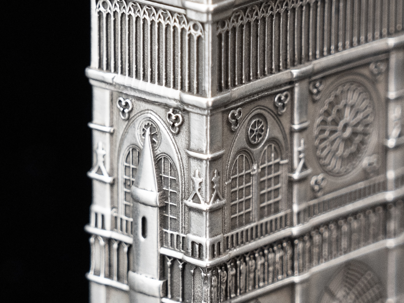 BUNCH "SANCTUM - PRAYER" | S925 Sterling Silver Gothic Lighter & Angelic Base Set | Luxury Handmade Collectible