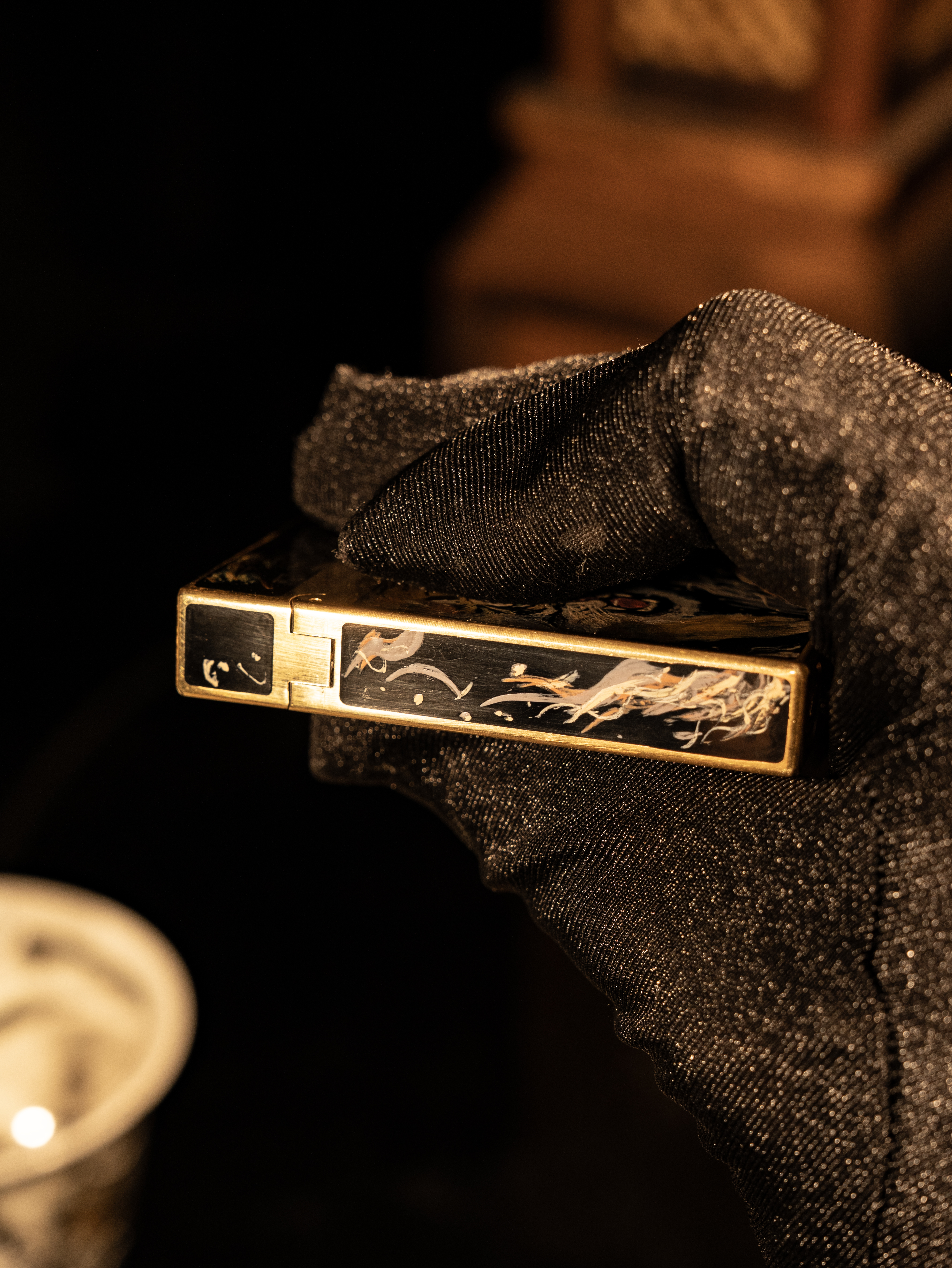 BUNCH "ONYX URUSHI - MAJESTIC AWAKENING" | Hyper-Realistic Hand-Painted Tiger | Iconic Resonant "Ping" | Solid Integrated Brass Core