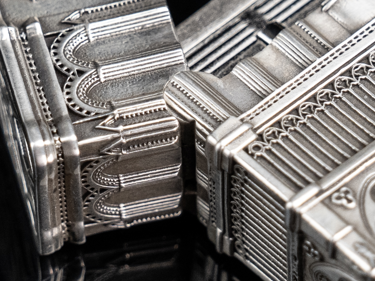 BUNCH "SANCTUM - PRAYER" | S925 Sterling Silver Gothic Lighter & Angelic Base Set | Luxury Handmade Collectible