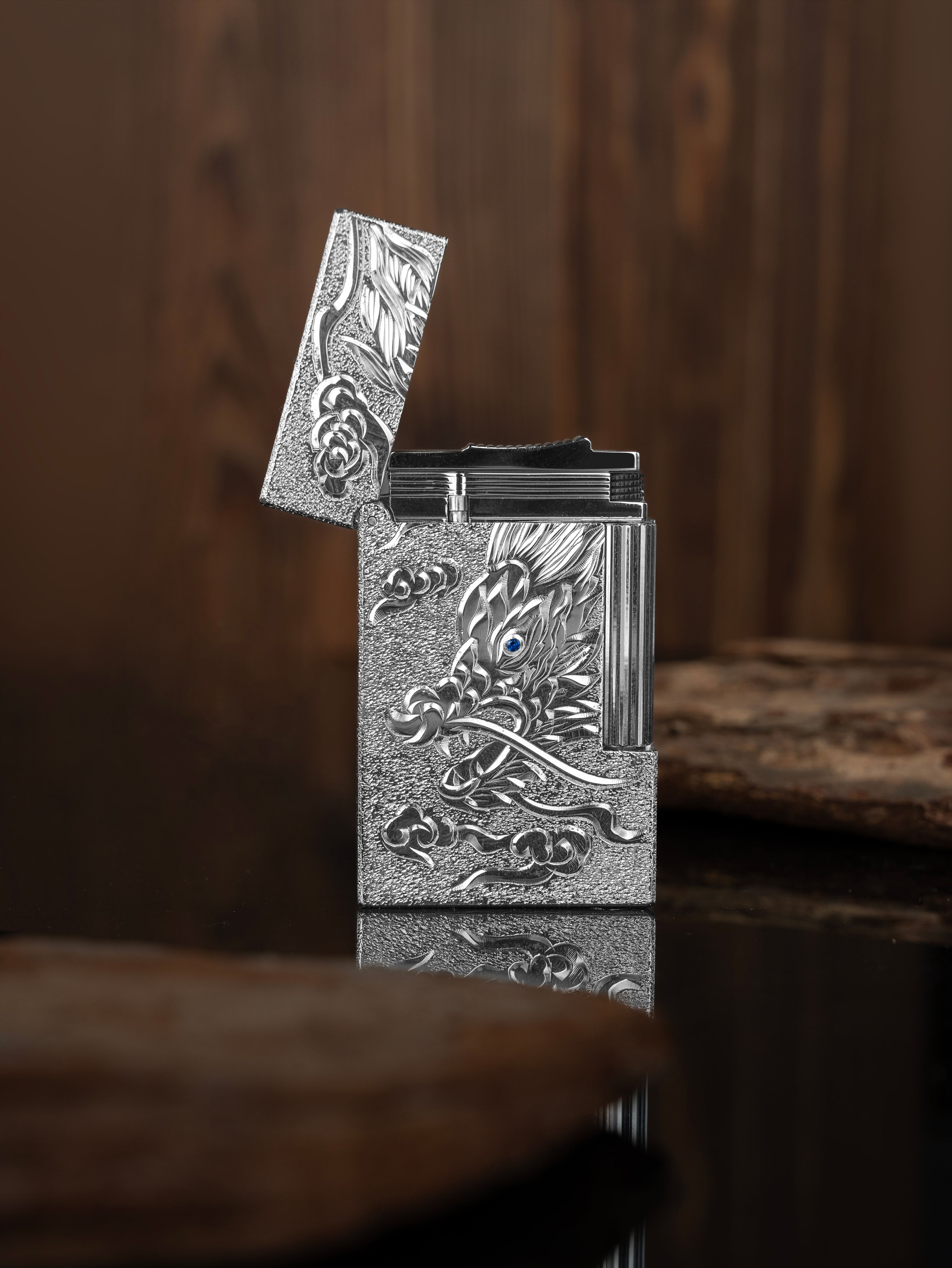 BUNCH "SPIRITUAL DRAGON" | Full Hand-Engraved Masterpiece | Borderless Inlay & Solid Brass Heritage