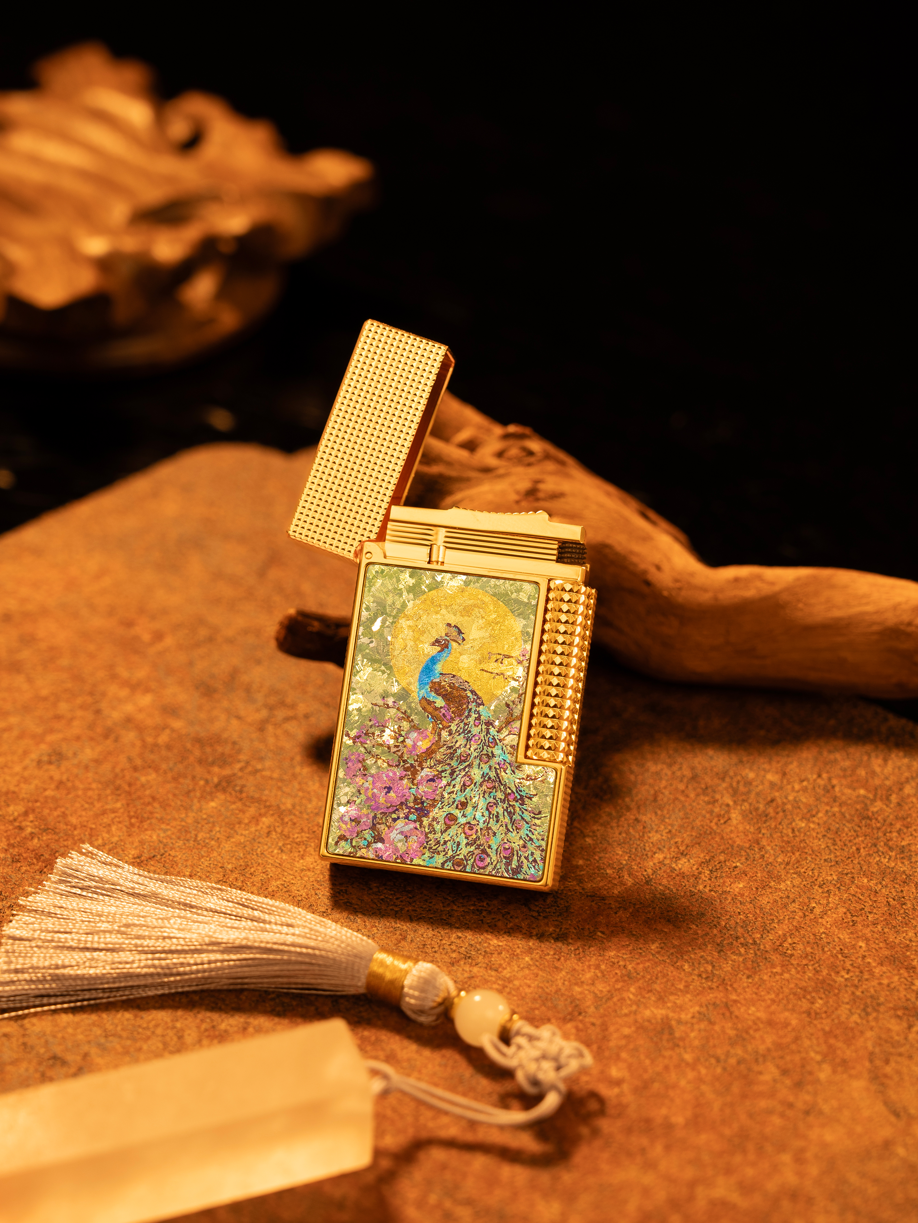 BUNCH "GOLDEN PLUME" | Artisan Titanium Inlay | Iconic Resonant "Ping" | Solid Integrated Brass Core