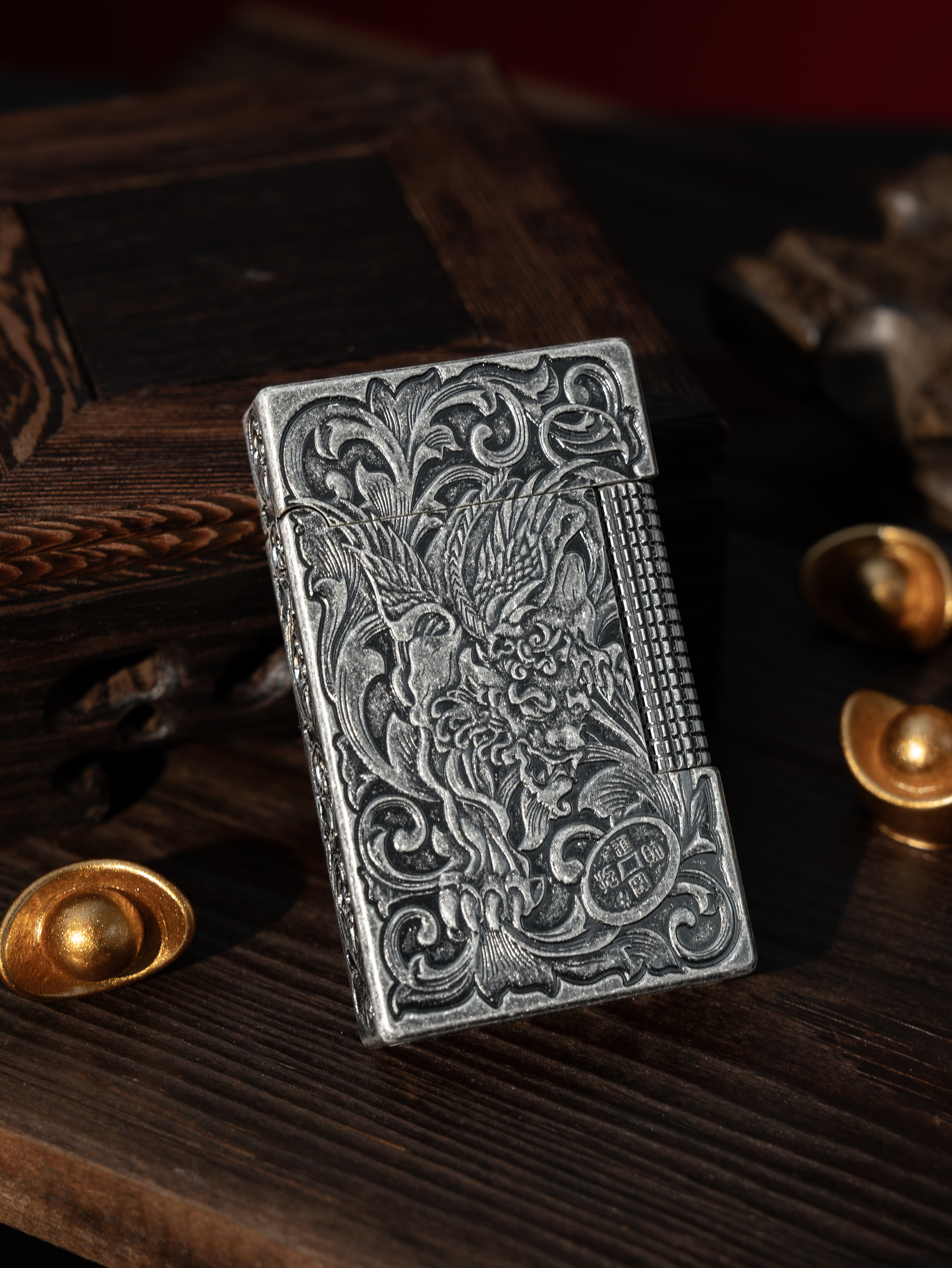BUNCH "PIXIU" | 3D High-Relief Sculpted Masterpiece | Integrated Brass Wealth-Drawing Lighter
