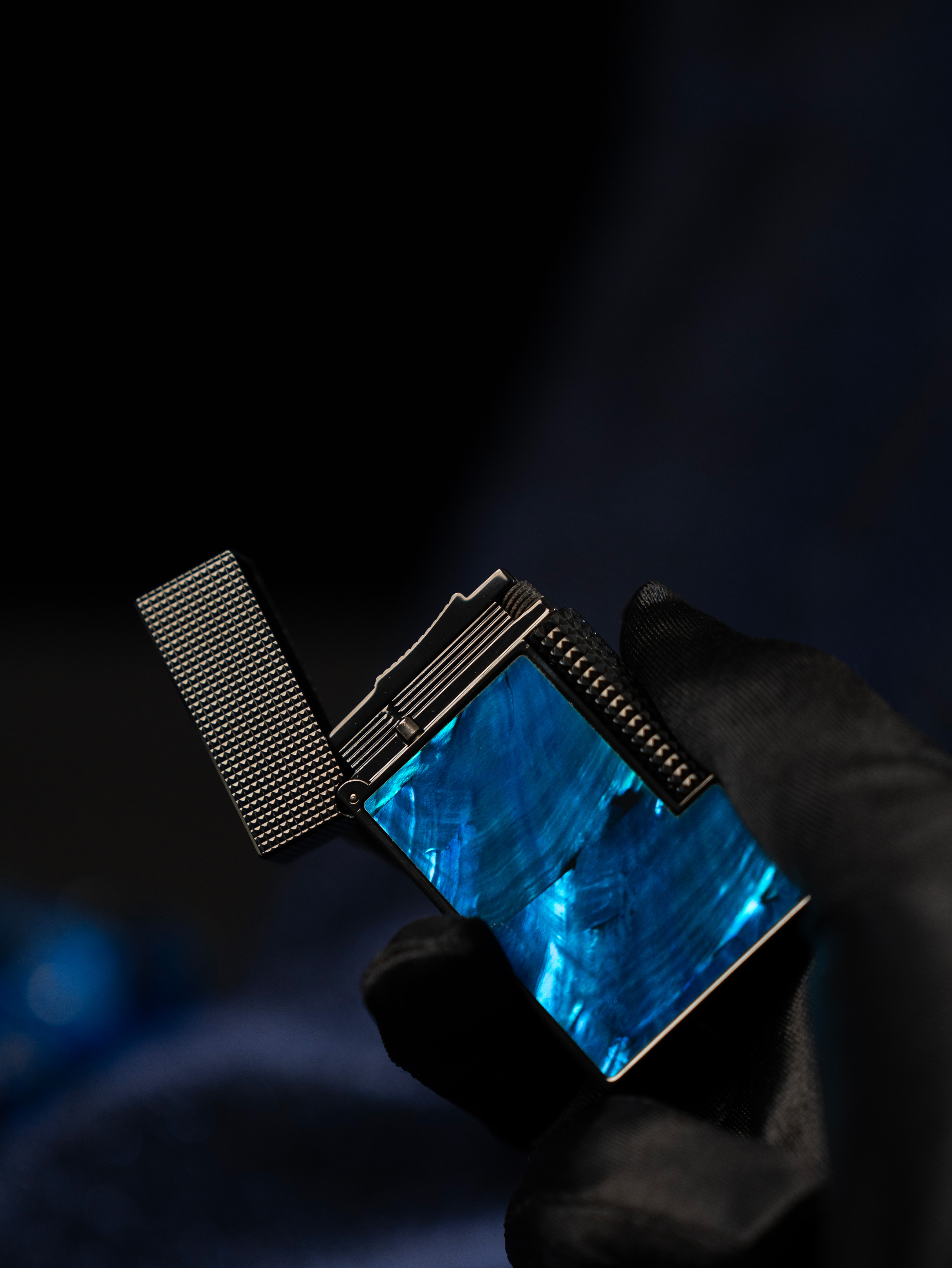 BUNCH "BLUE TEARS" | Mystic Raden Mother of Pearl Inlay | Iconic Resonant "Ping" | Solid Integrated Brass Core