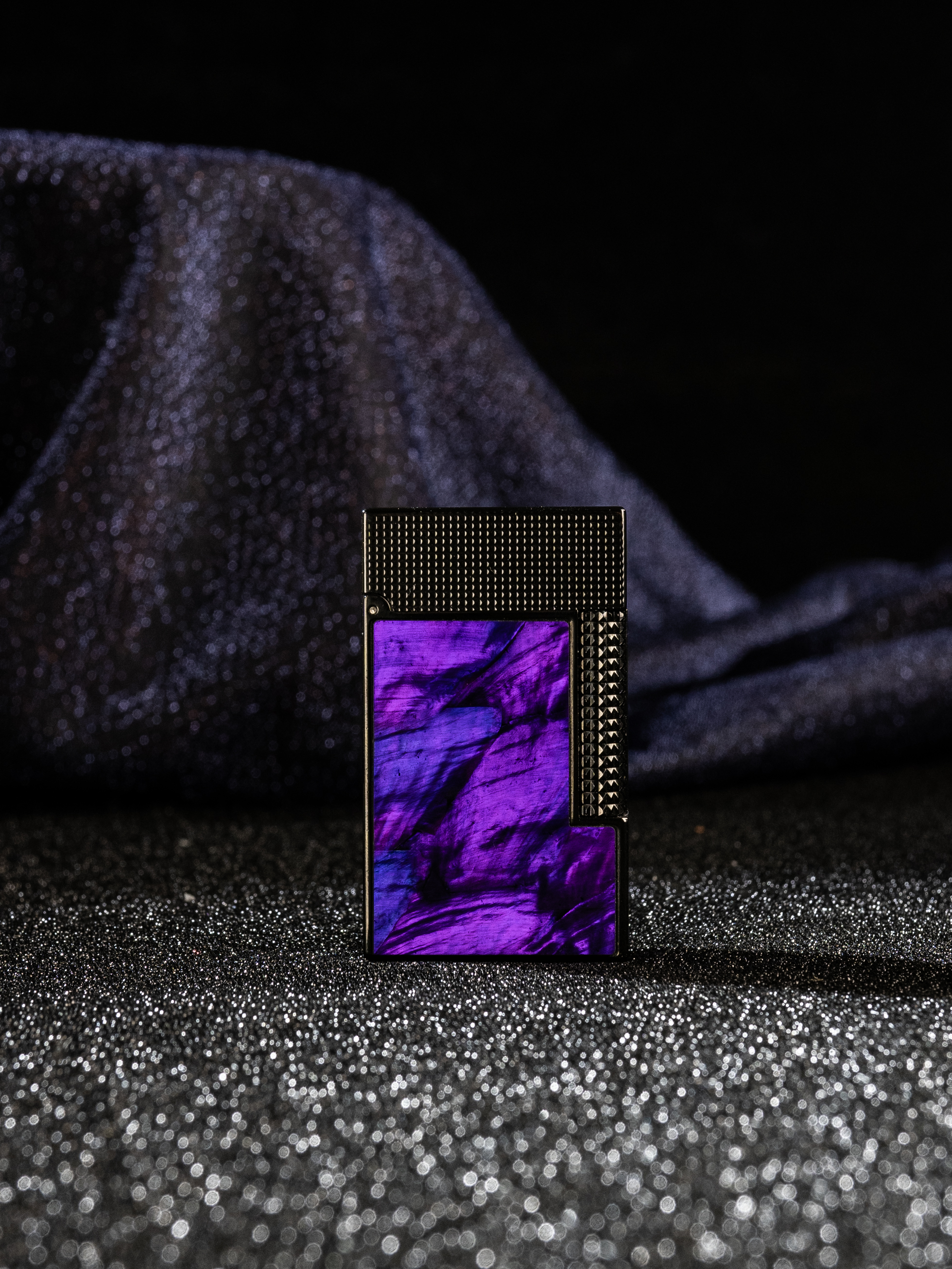 BUNCH "PURPLE CLOUD" | Mystical Raden Mother of Pearl Inlay | Iconic Resonant "Ping" | Solid Integrated Brass Core