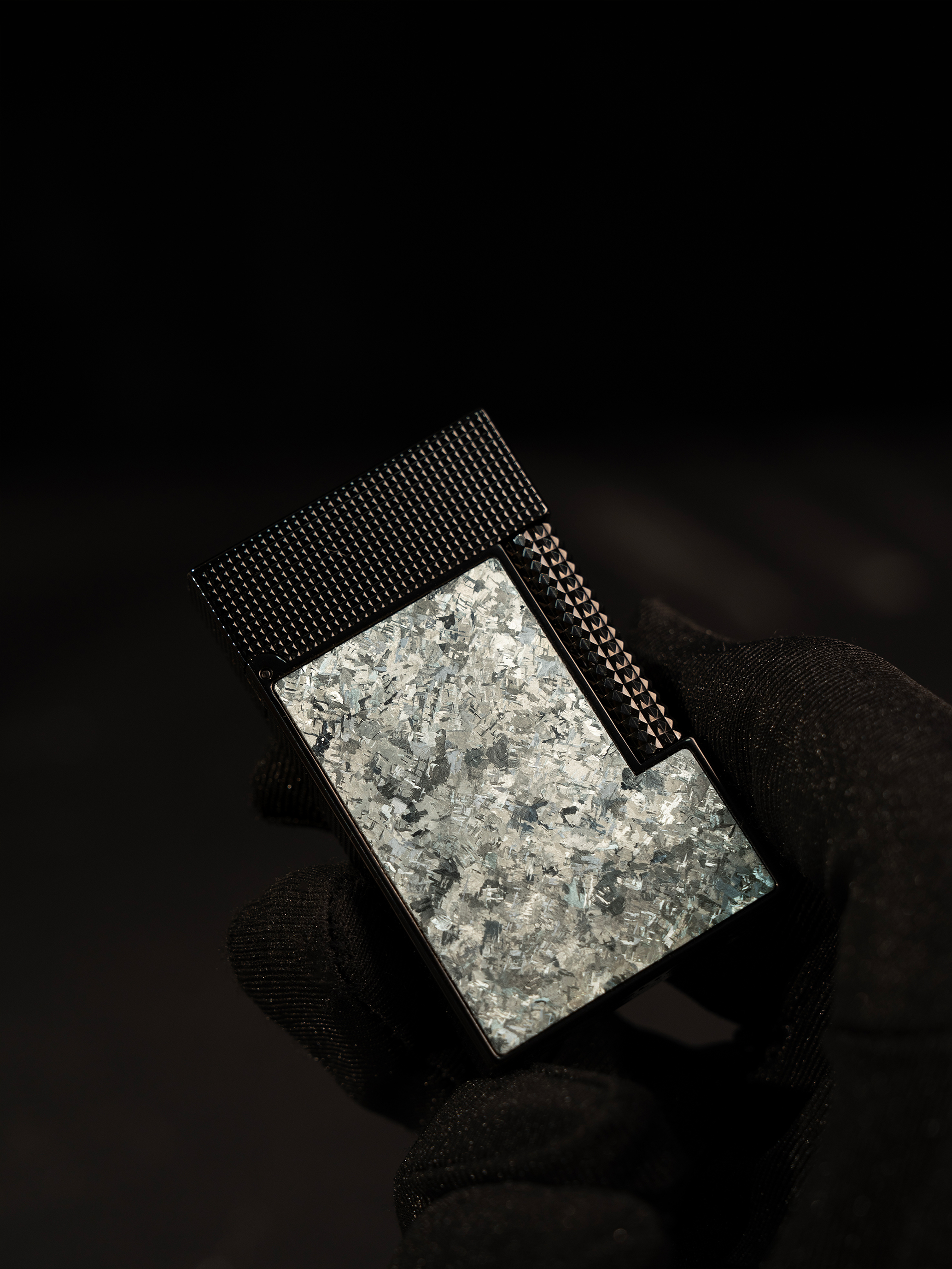 BUNCH "SPACETIME IMPRESSION" | Multi-Layer Titanium Alloy Inlay | Futuristic Geometric Design | Solid Integrated Brass Core