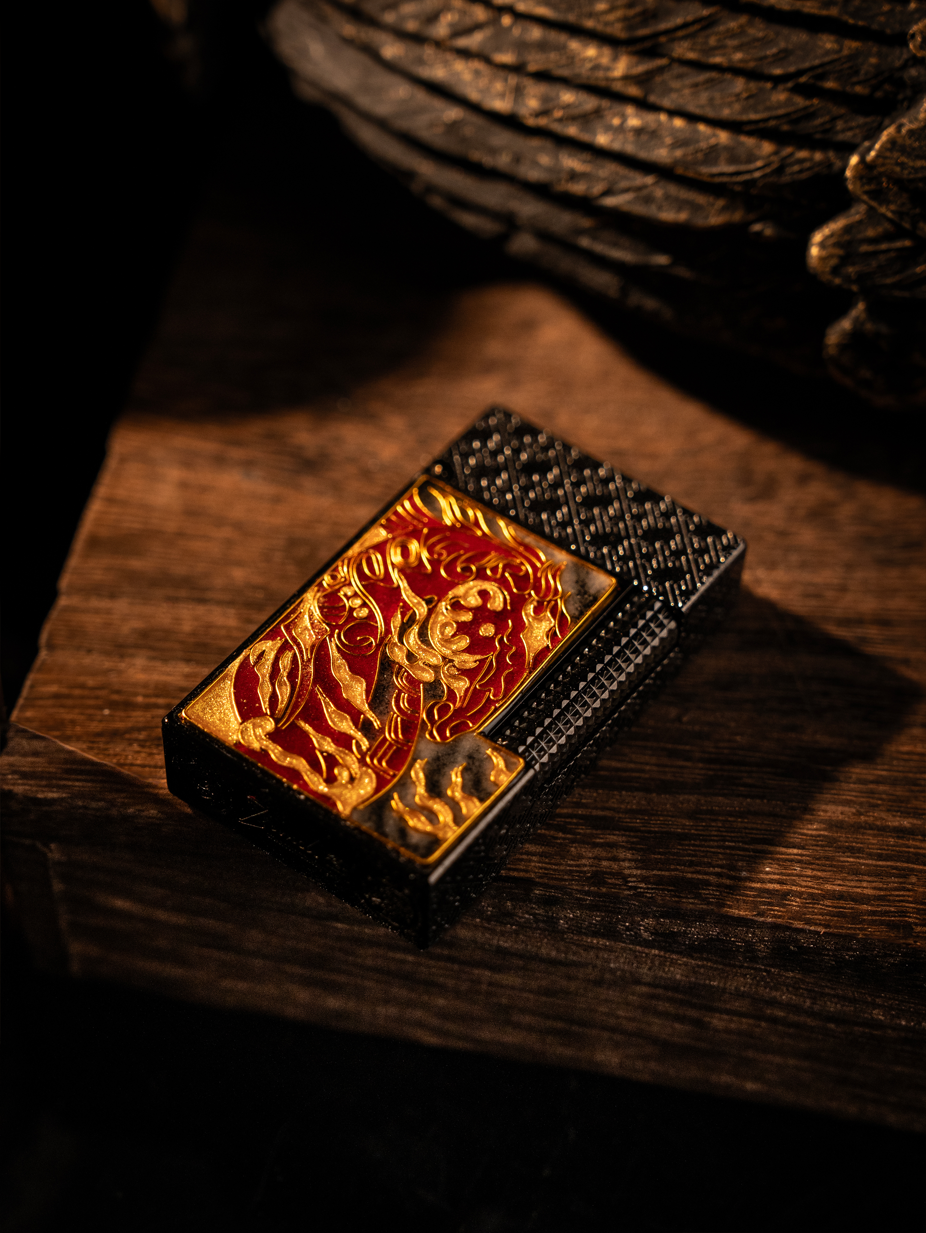 BUNCH "RED HARE" | Cloisonné Enamel Fine Art Lighter