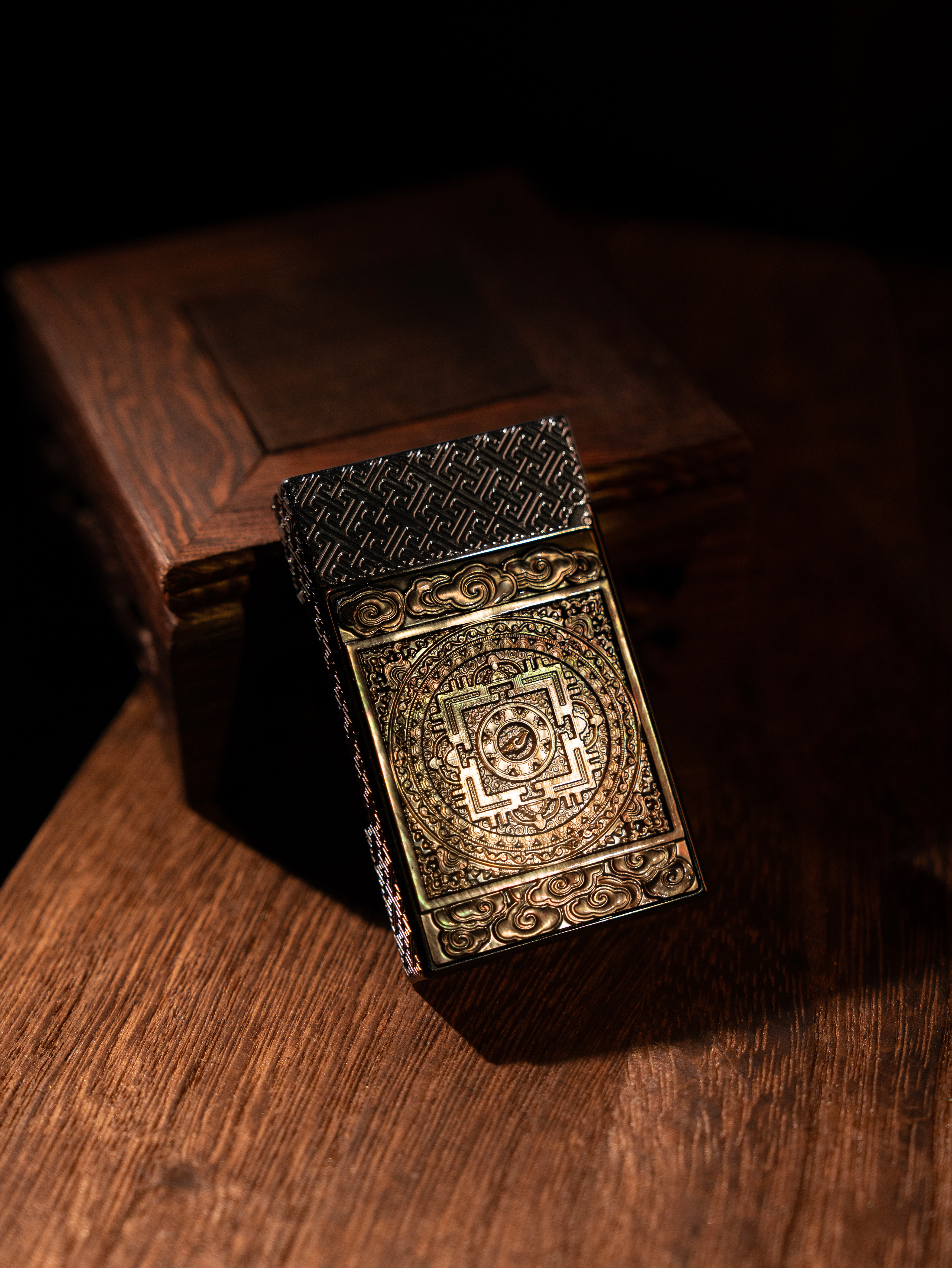 BUNCH "BLACK JAMBHALA 2.0" | Genuine Mother of Pearl Relief | Iconic Resonant "Ping" | Solid Brass Wealth Totem