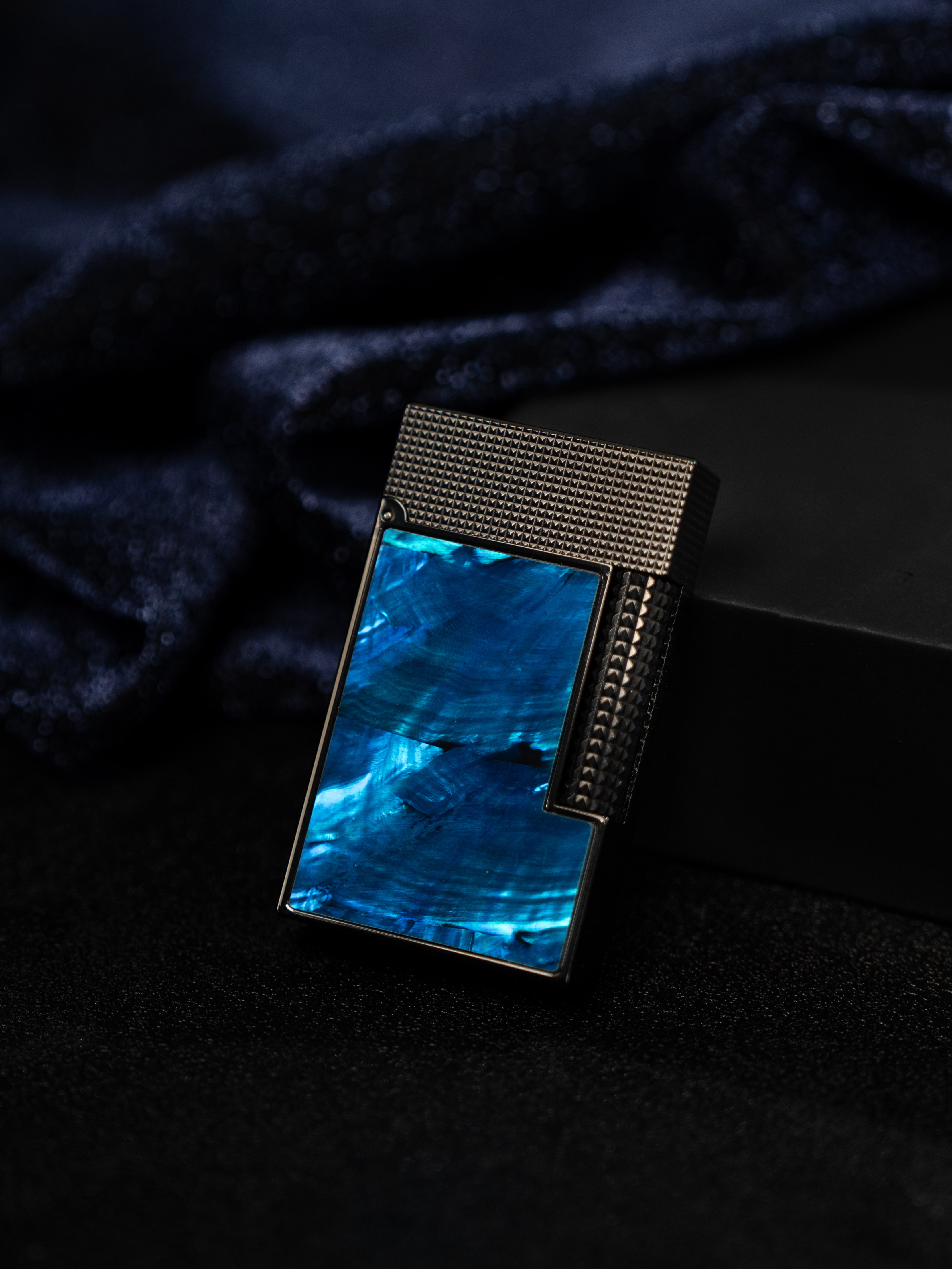 BUNCH "BLUE TEARS" | Mystic Raden Mother of Pearl Inlay | Iconic Resonant "Ping" | Solid Integrated Brass Core