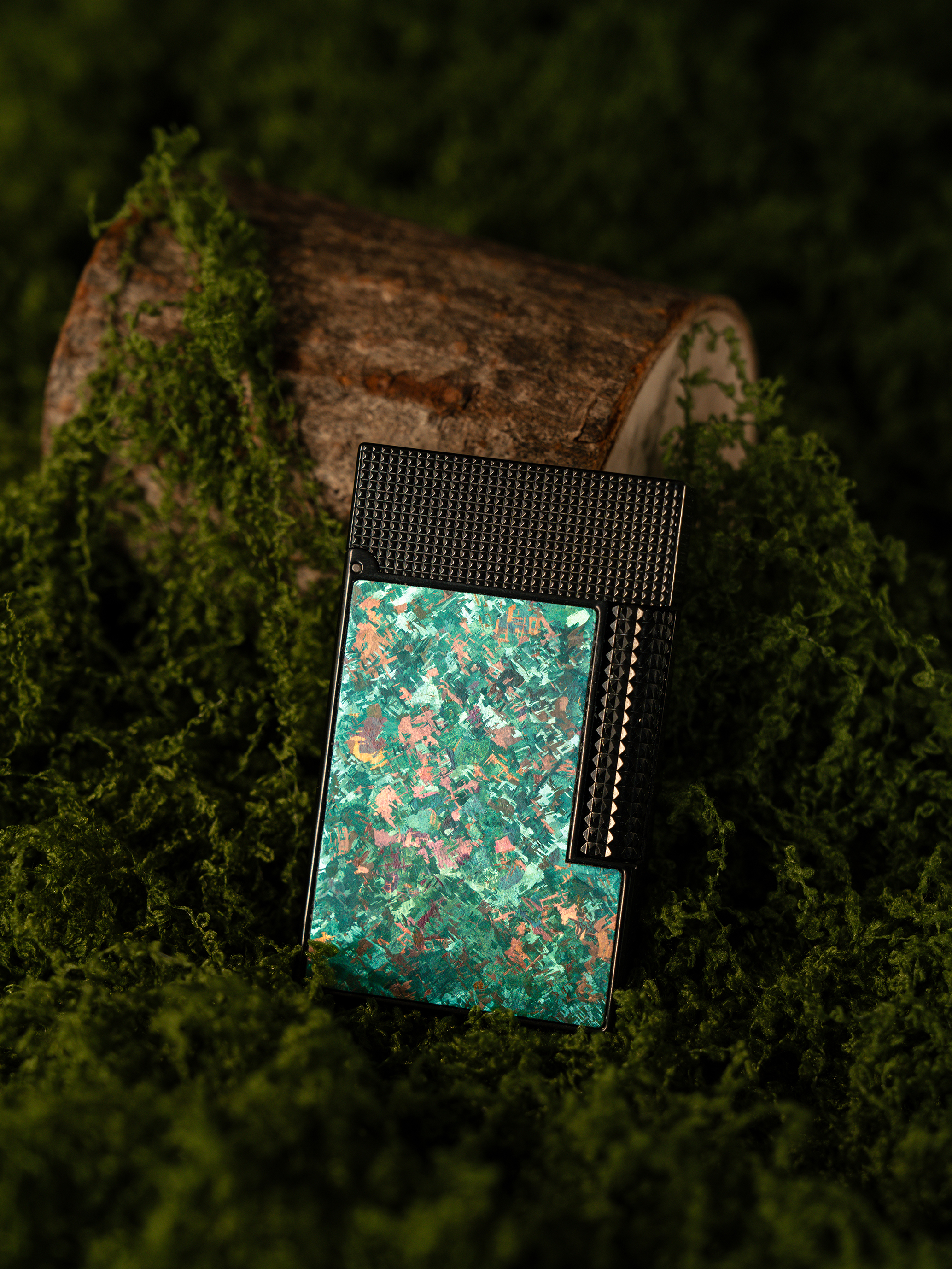 BUNCH "FOREST IMPRESSION" | Grade 5 Titanium Alloy Inlay | Nature-Inspired Industrial Design | Solid Integrated Brass Core