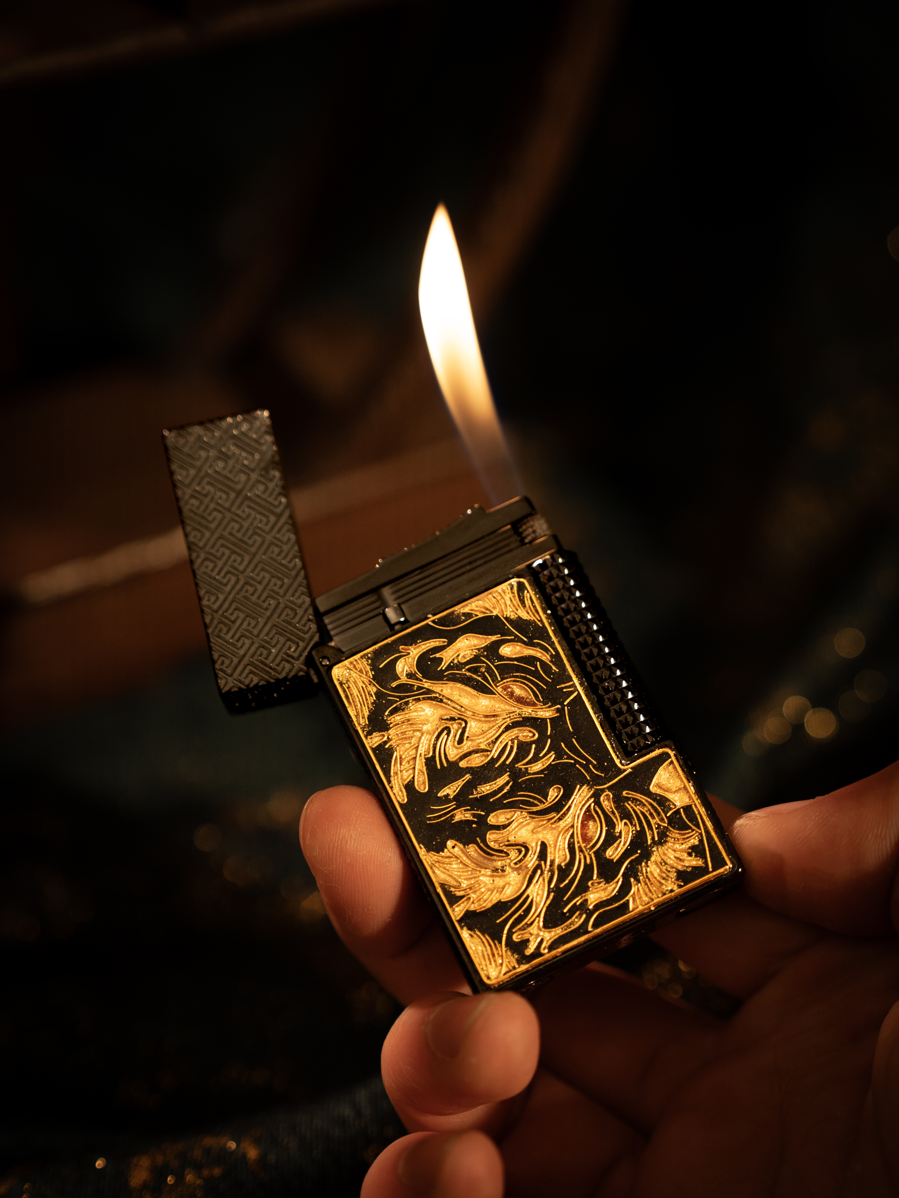 BUNCH "EYE OF THE TIGER" | Artisan Cloisonné Enamel | Iconic Resonant "Ping" | Solid Integrated Brass Core