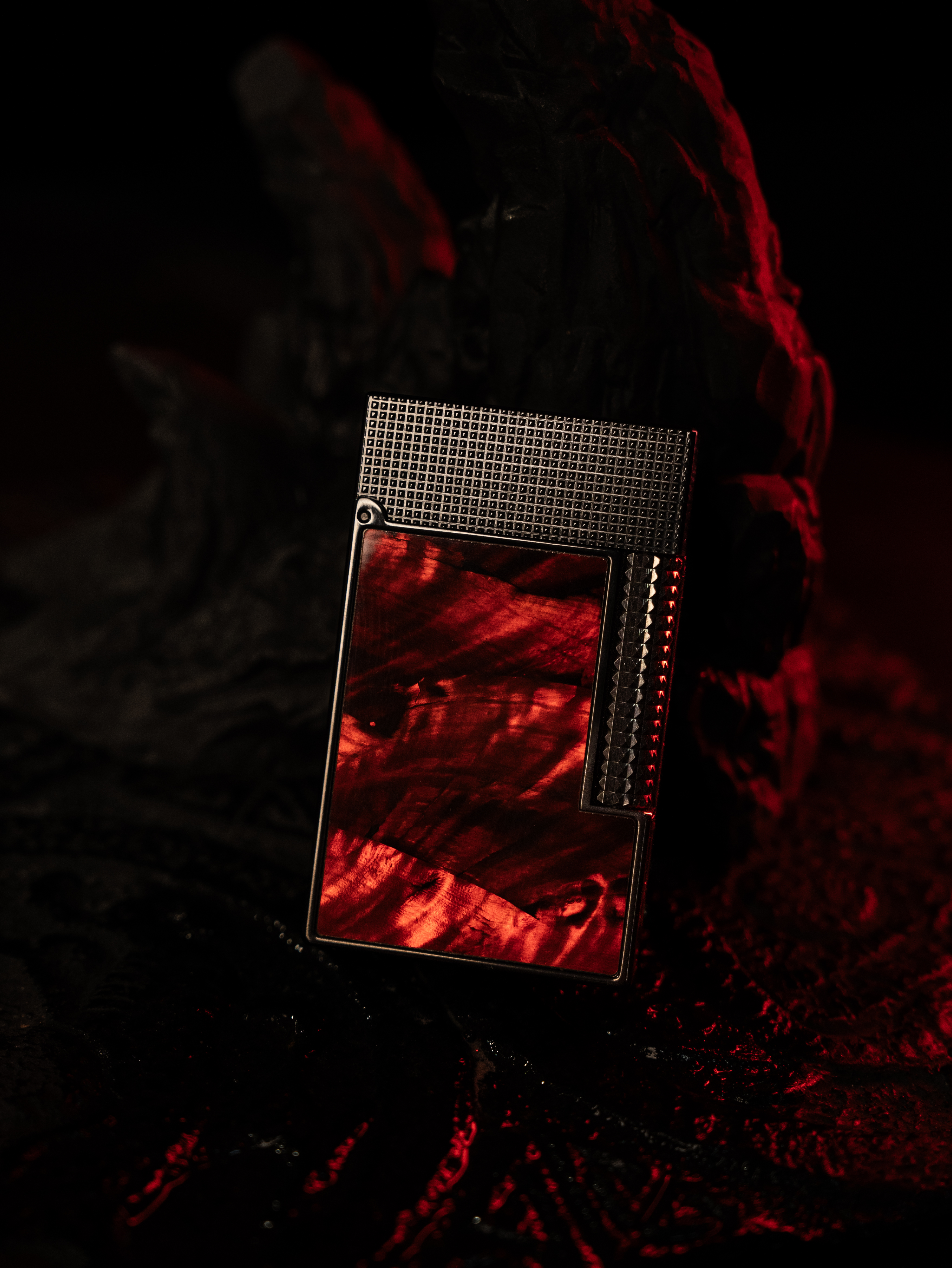 BUNCH "BLOOD MOON" | Rare Crimson Raden Shell Inlay | Iconic Resonant "Ping" | Solid Integrated Brass Core