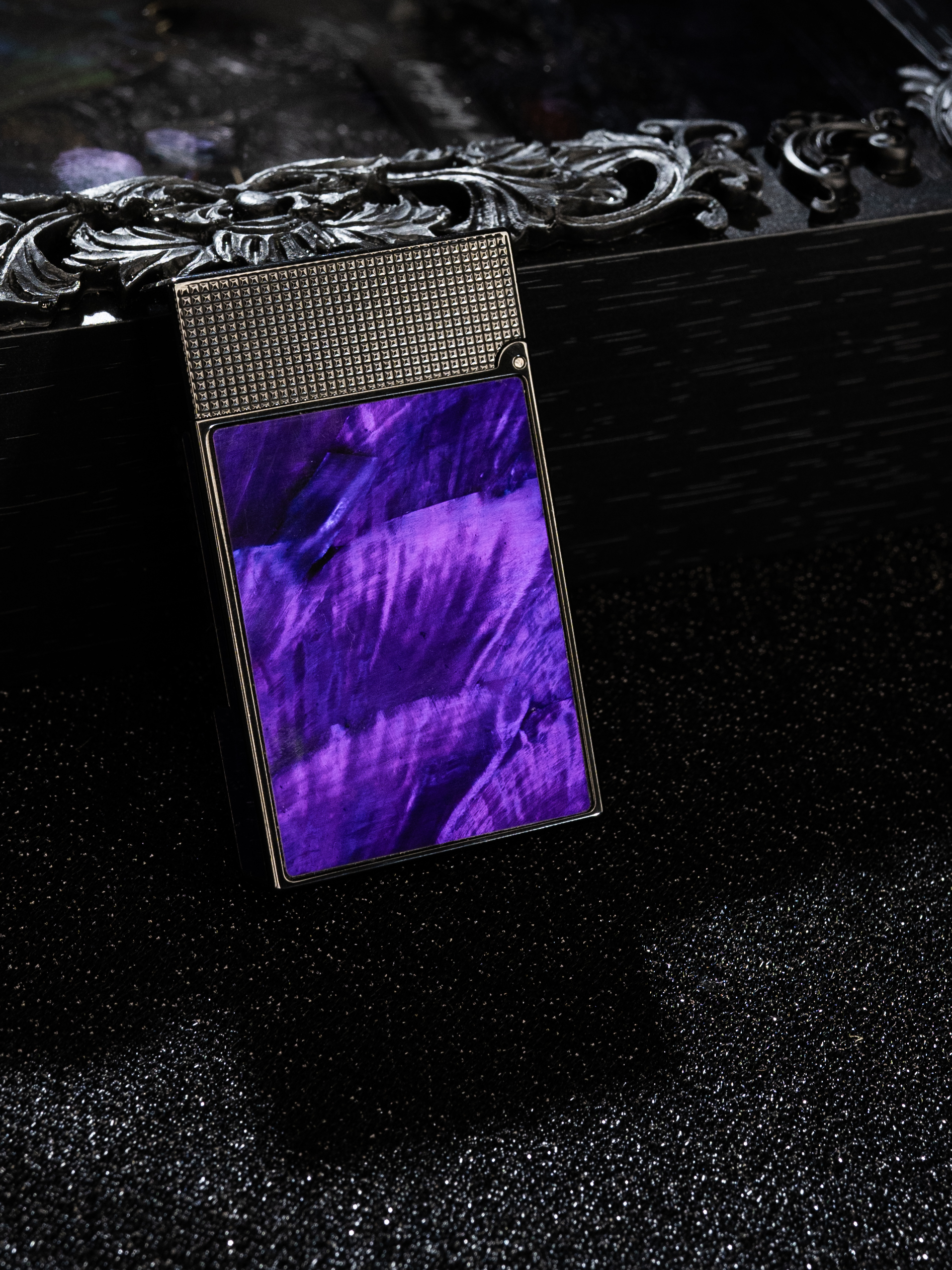 BUNCH "PURPLE CLOUD" | Mystical Raden Mother of Pearl Inlay | Iconic Resonant "Ping" | Solid Integrated Brass Core