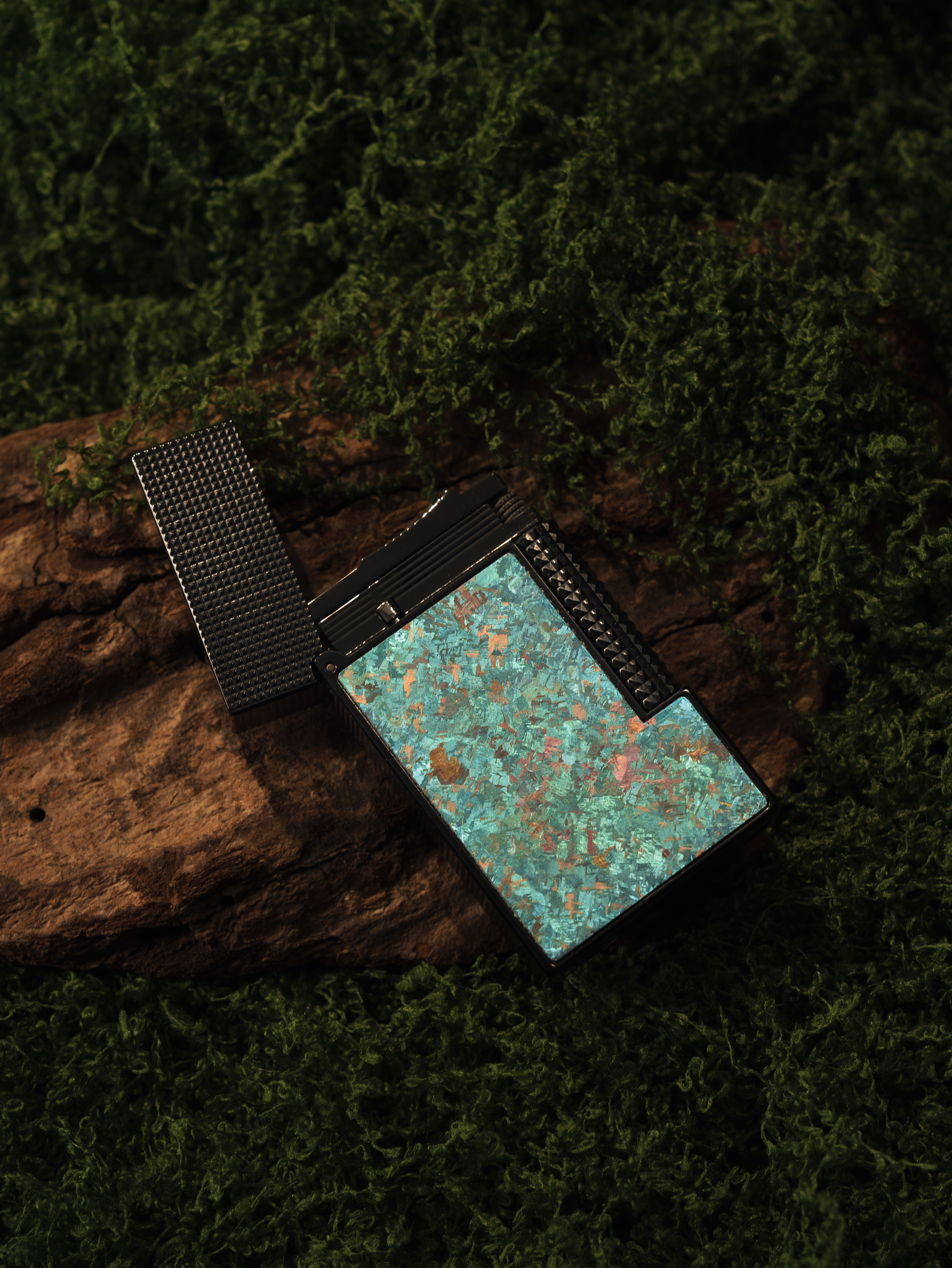 BUNCH "FOREST IMPRESSION" | Grade 5 Titanium Alloy Inlay | Nature-Inspired Industrial Design | Solid Integrated Brass Core