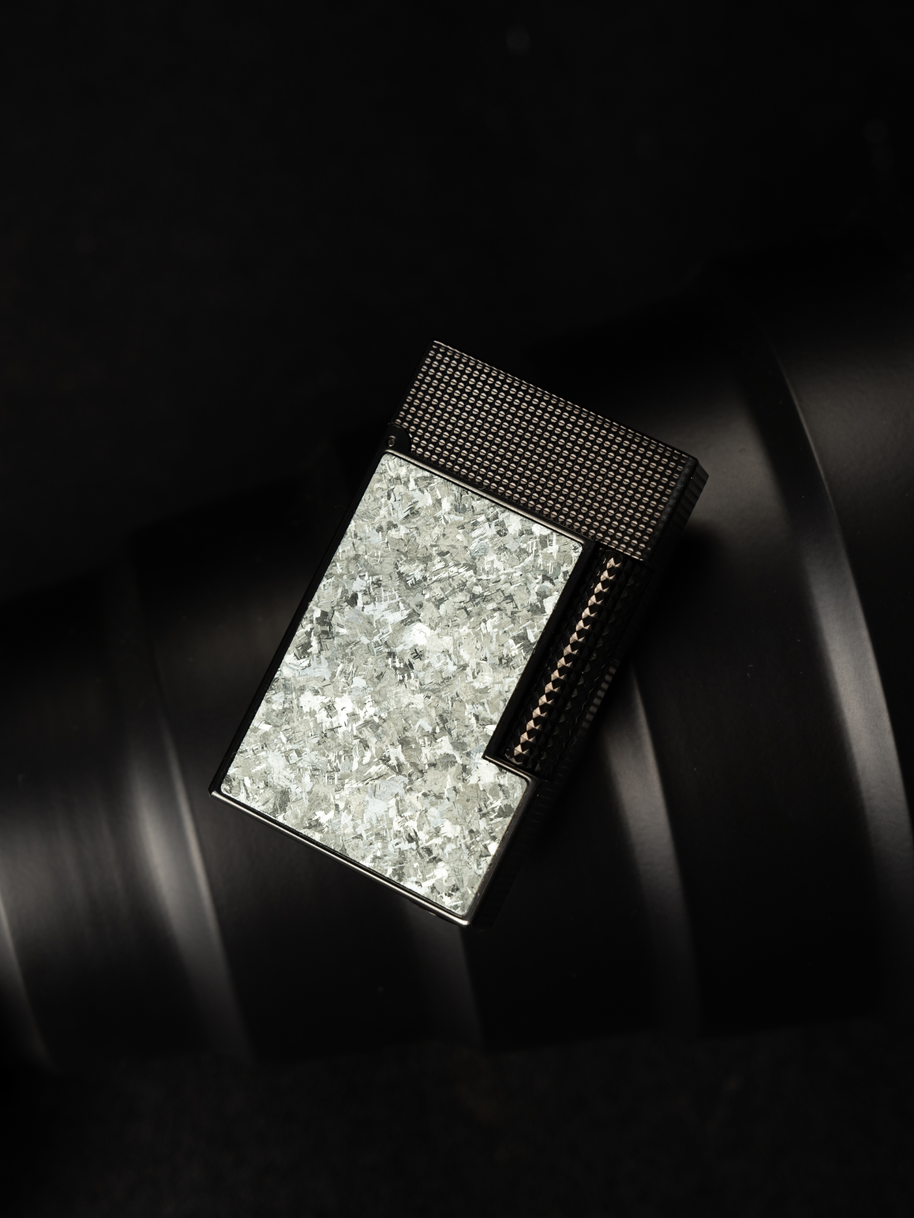 BUNCH "SPACETIME IMPRESSION" | Multi-Layer Titanium Alloy Inlay | Futuristic Geometric Design | Solid Integrated Brass Core