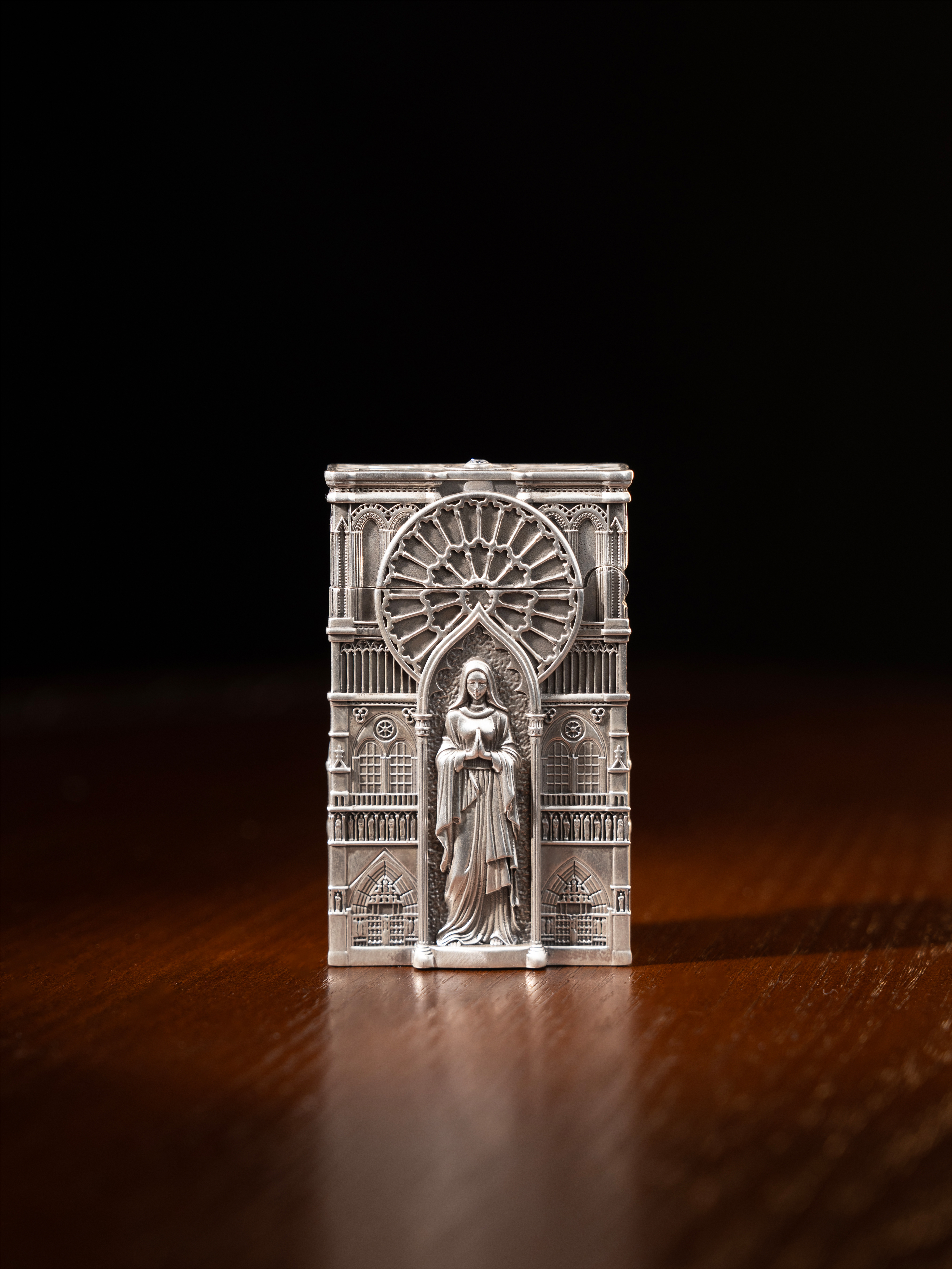 BUNCH "SANCTUM - PRAYER" | S925 Sterling Silver Gothic Lighter & Angelic Base Set | Luxury Handmade Collectible